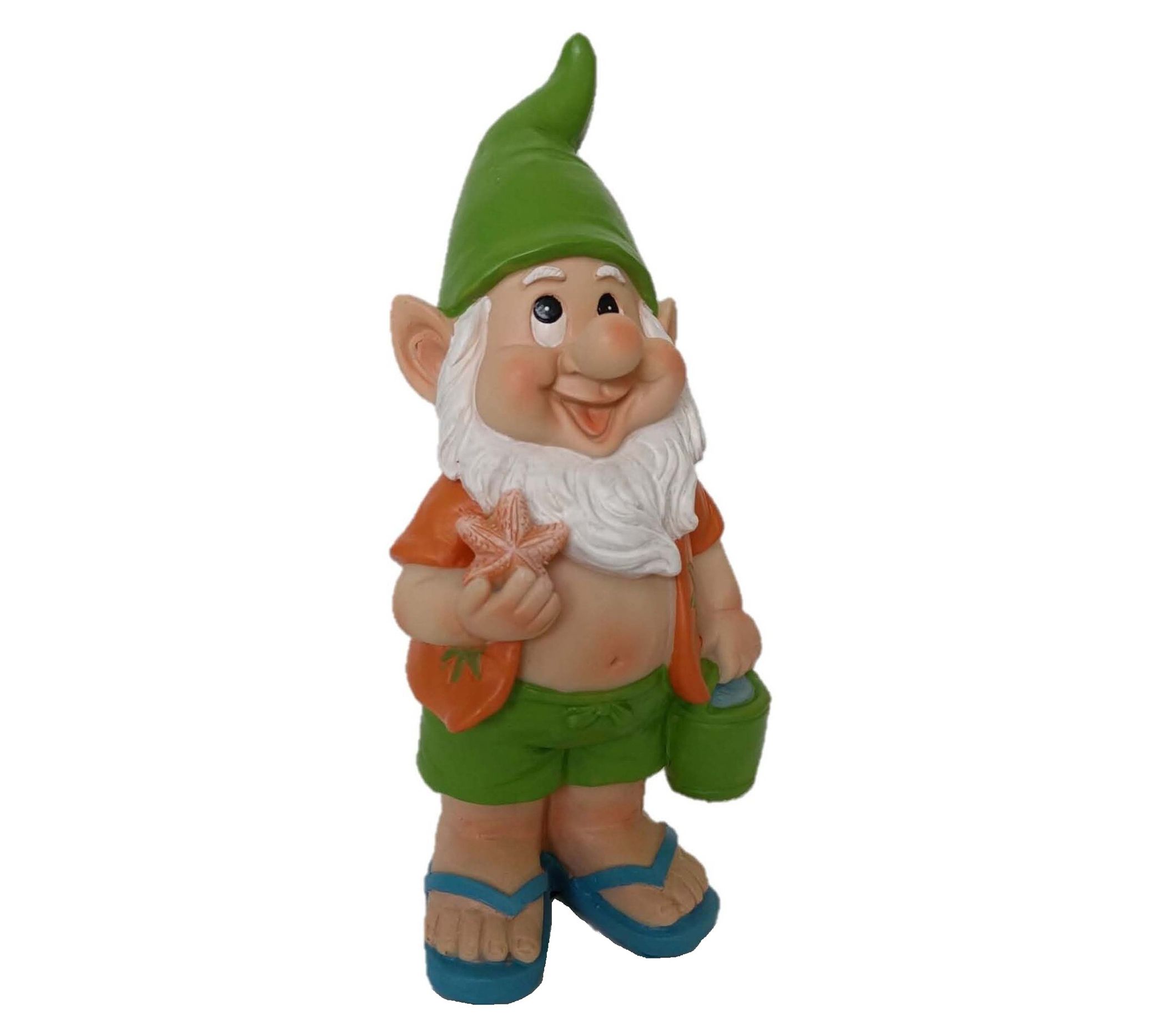 SWI Garden 8" Beach Gnome with Starfish