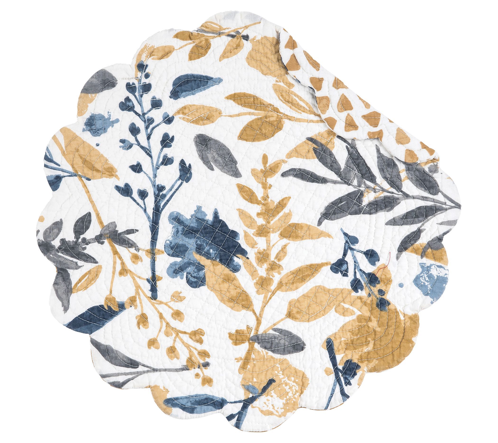 17" Natural Home Round Placemat Set of 6 by Valerie