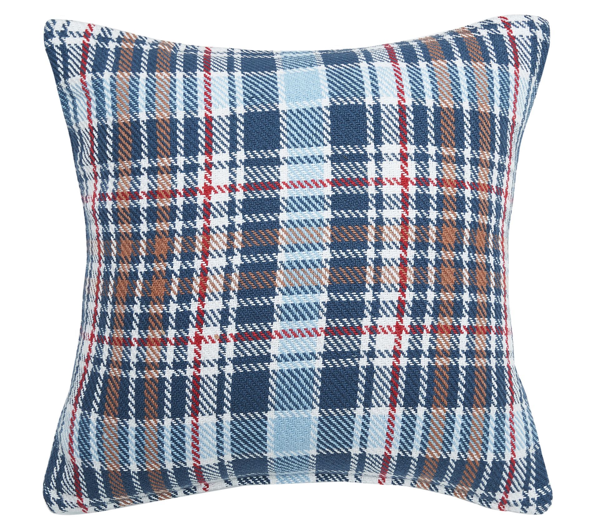 18" x 18" Lawson Lake Plaid Woven Throw Pillowby Valerie