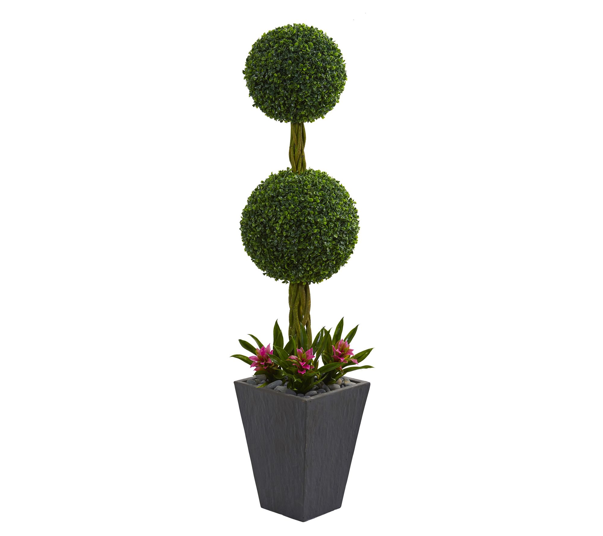 Nearly Natural 5' Boxwood Ball Topiary in SlateI/O