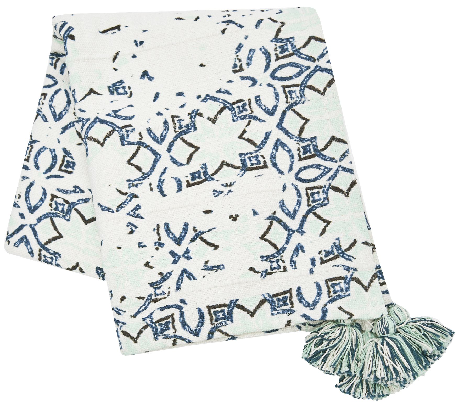 C&F Home 50" x 60" Esha Cotton Damask Throw Blanket