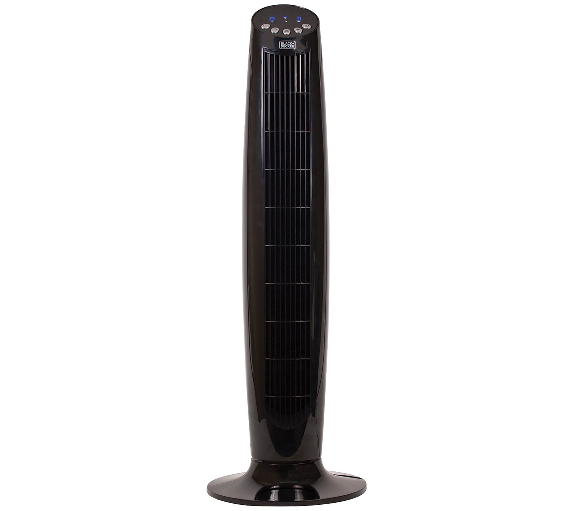 36" Black Digital Tower Fan with Remote Control - QVC.com