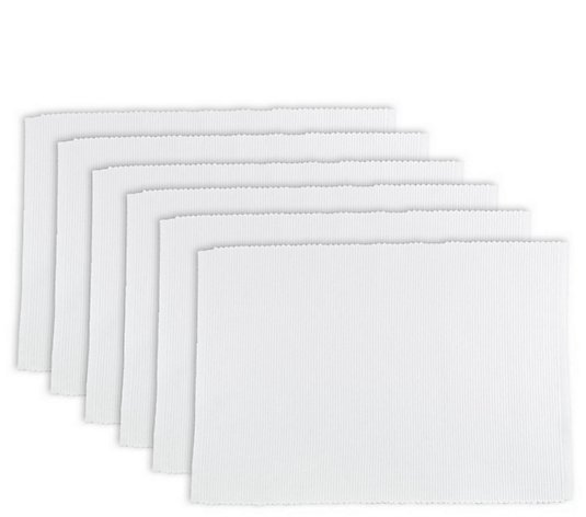 Design Imports Ribbed Placemat Set of 6