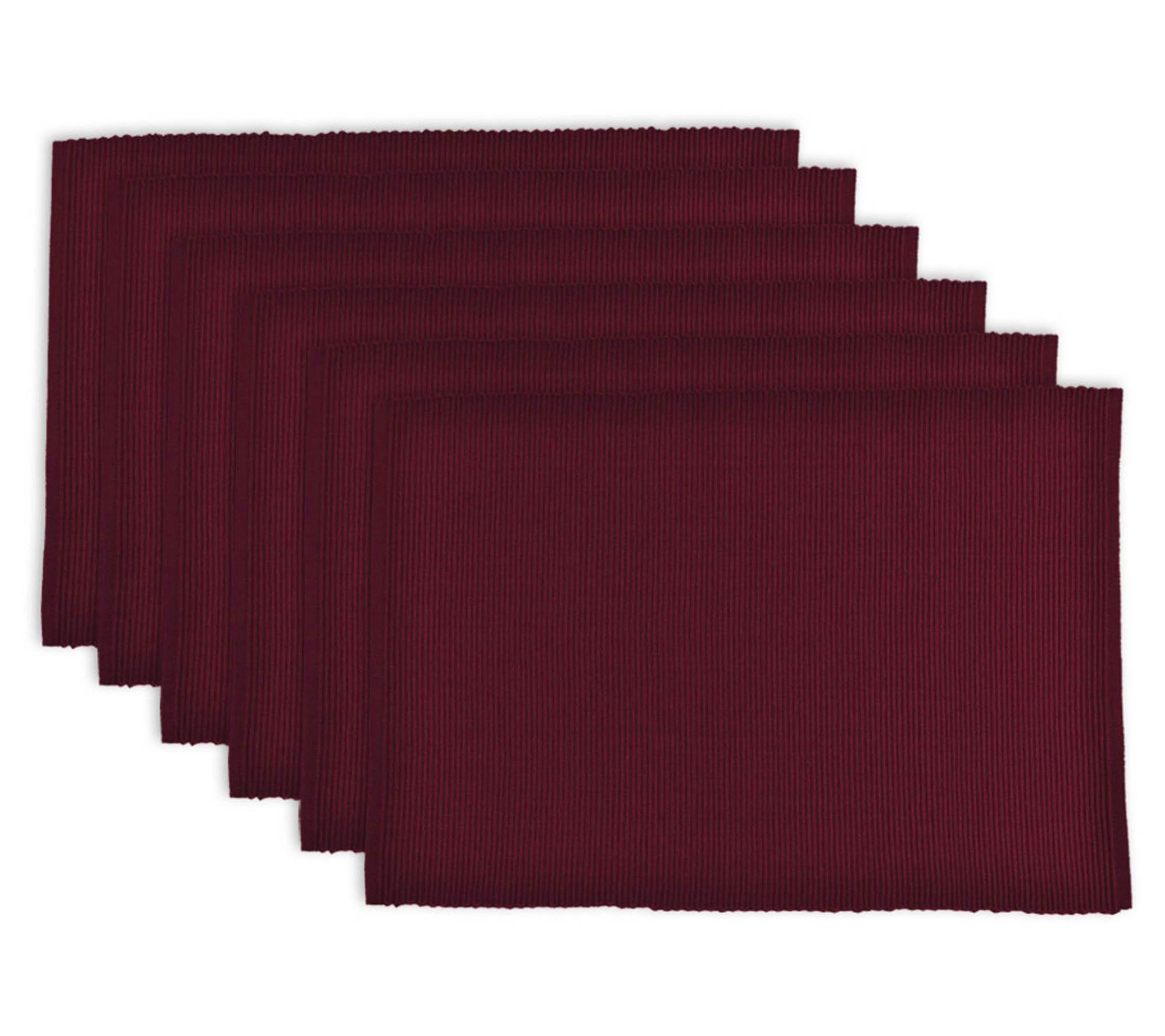 Design Imports Ribbed Placemat Set of 6