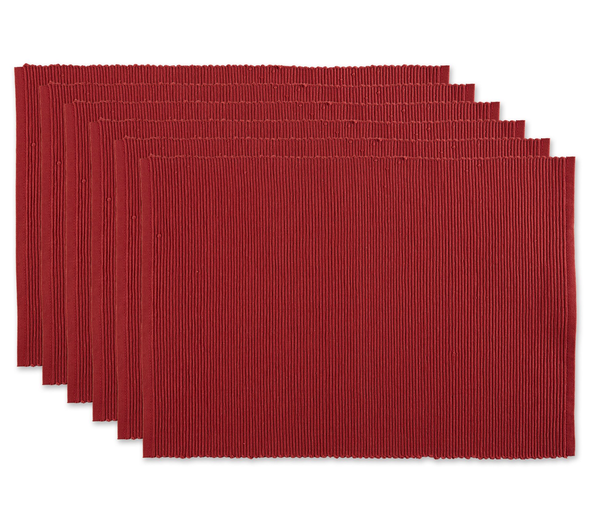 Design Imports Ribbed Placemat Set of 6