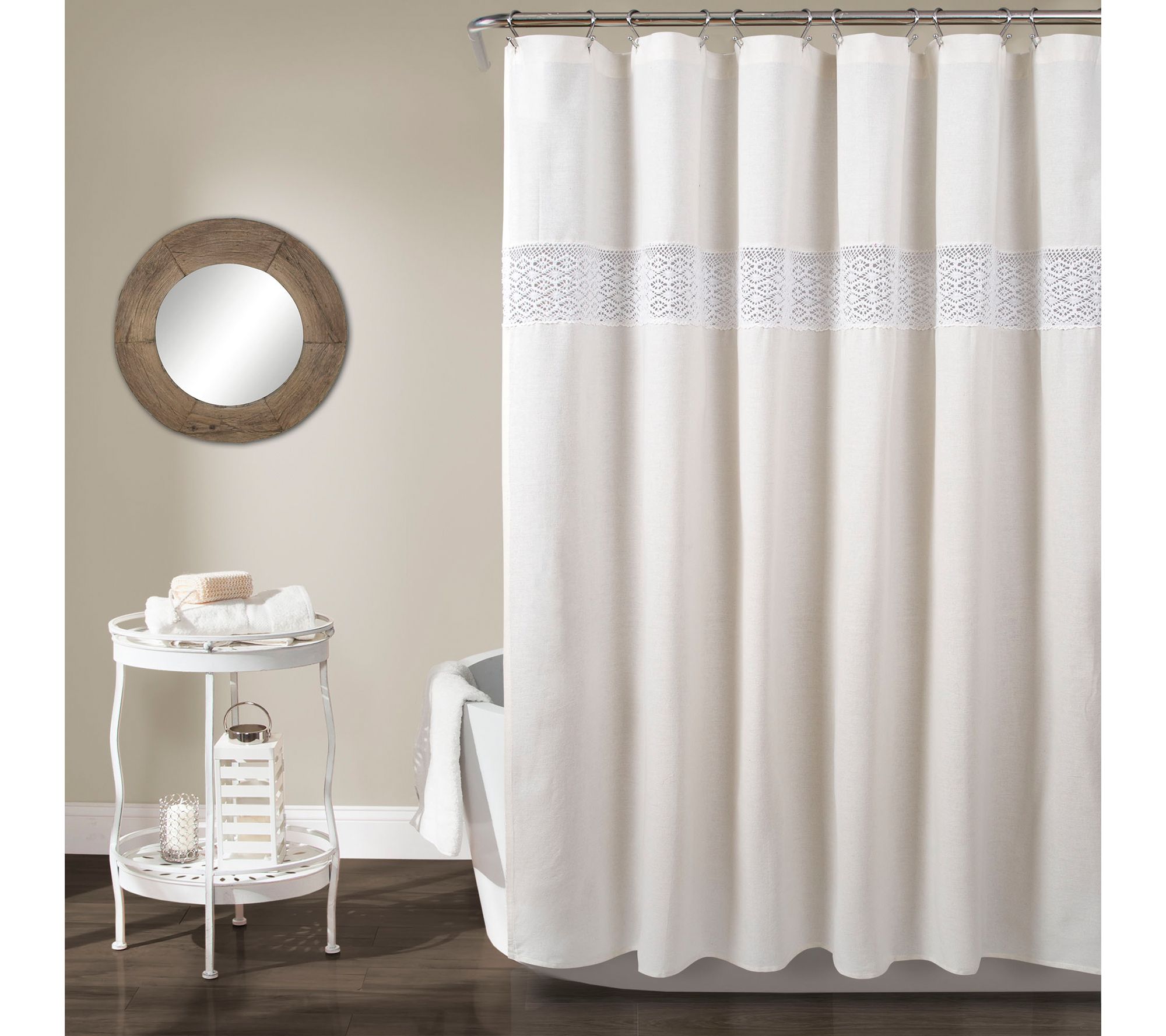 Dana Lace 72" x 72" Shower Curtain by Lush Decor
