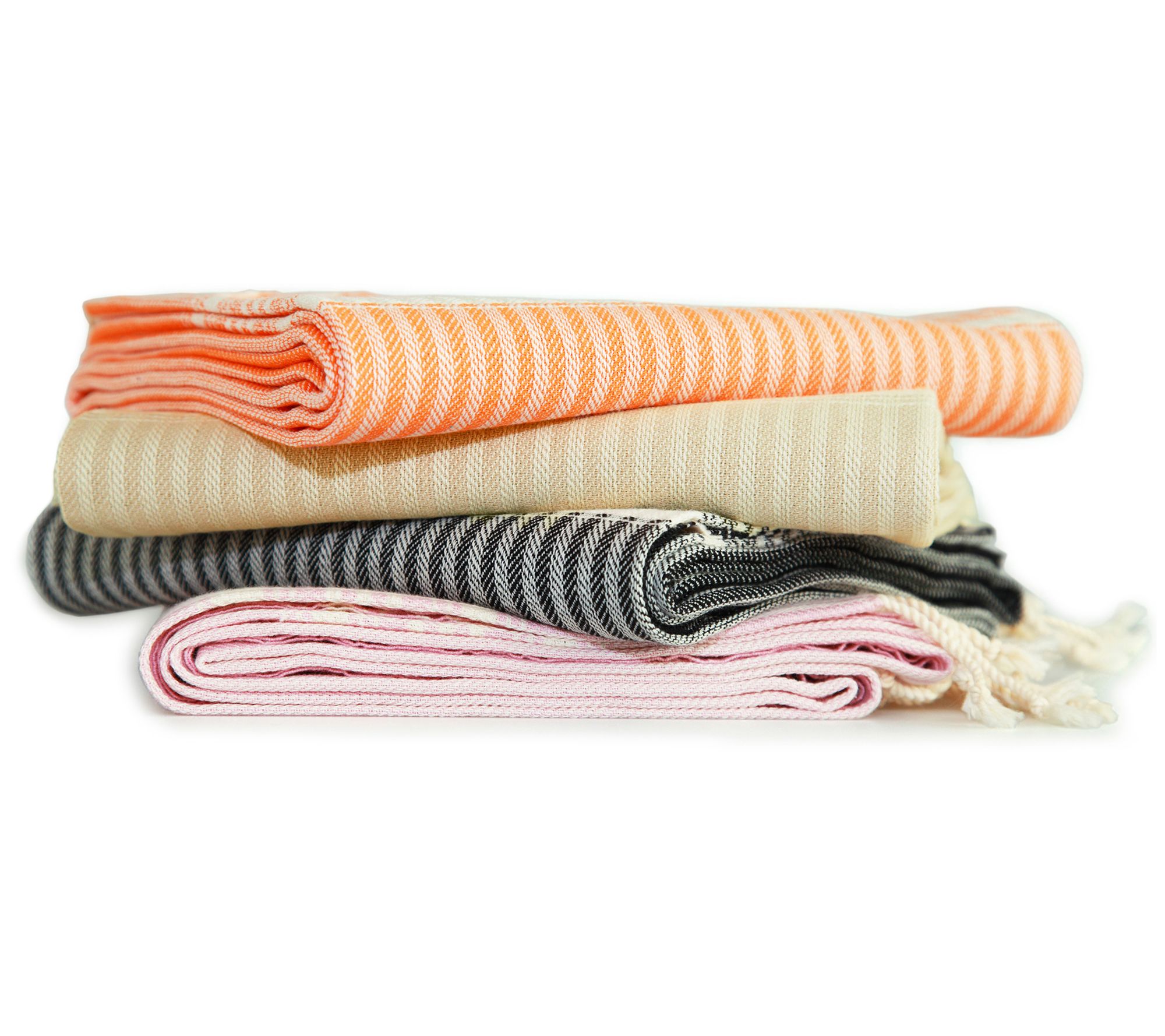 Linum Home Textiles Luxe Herringbone Pestemal Beach Towel