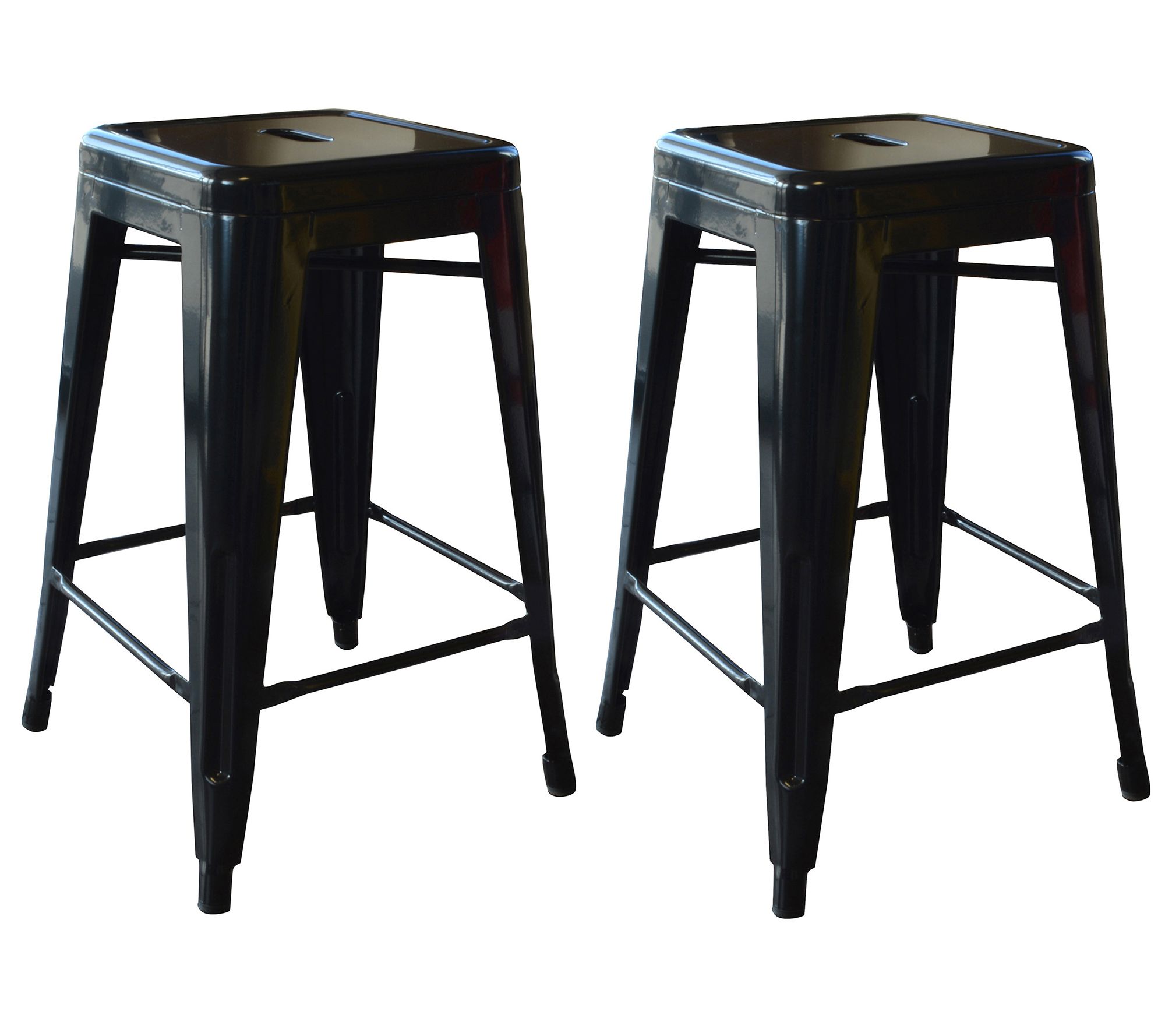 AmeriHome 24"H Metal Bar Stool 2 Pack