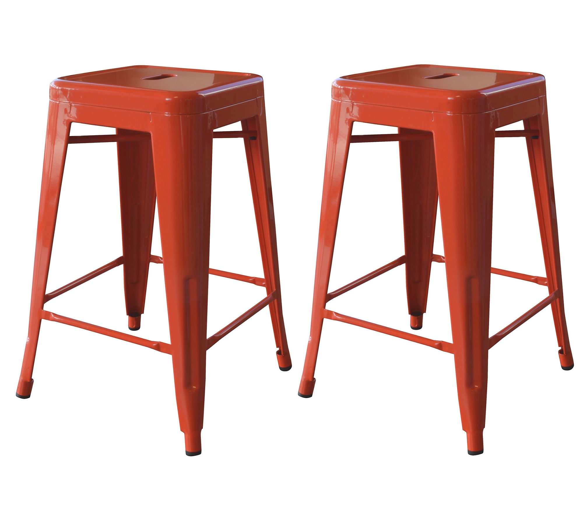 AmeriHome 24"H Metal Bar Stool 2 Pack