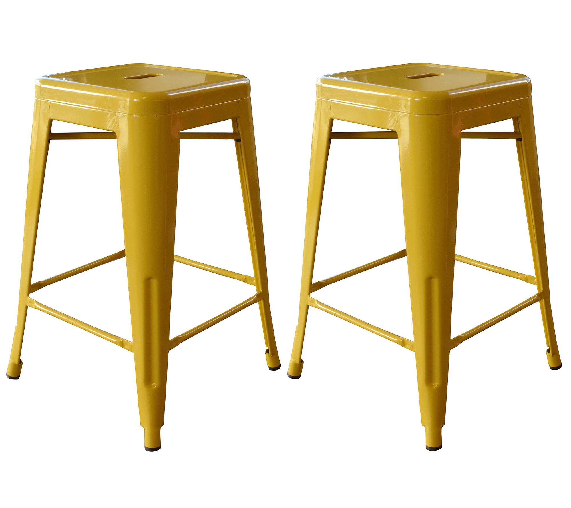 AmeriHome 24"H Metal Bar Stool 2 Pack