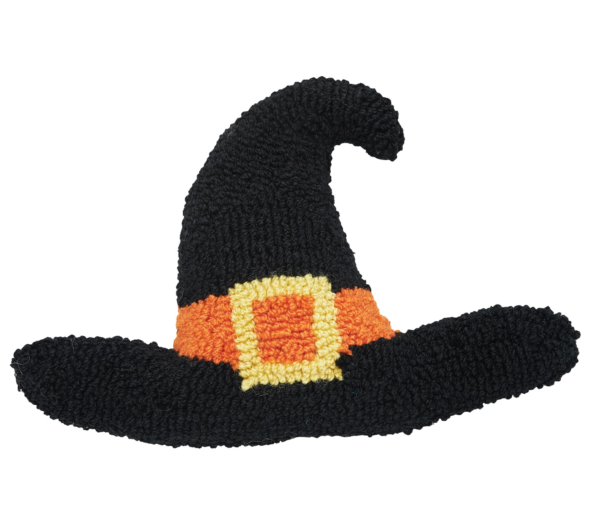 C&F Home 12" x 8" Witch Hat Shaped Hooked ThrowPillow