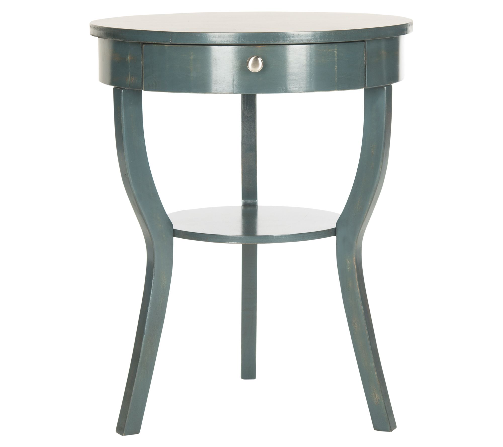 Safavieh Kendra Round Pedestal End Table with Drawer