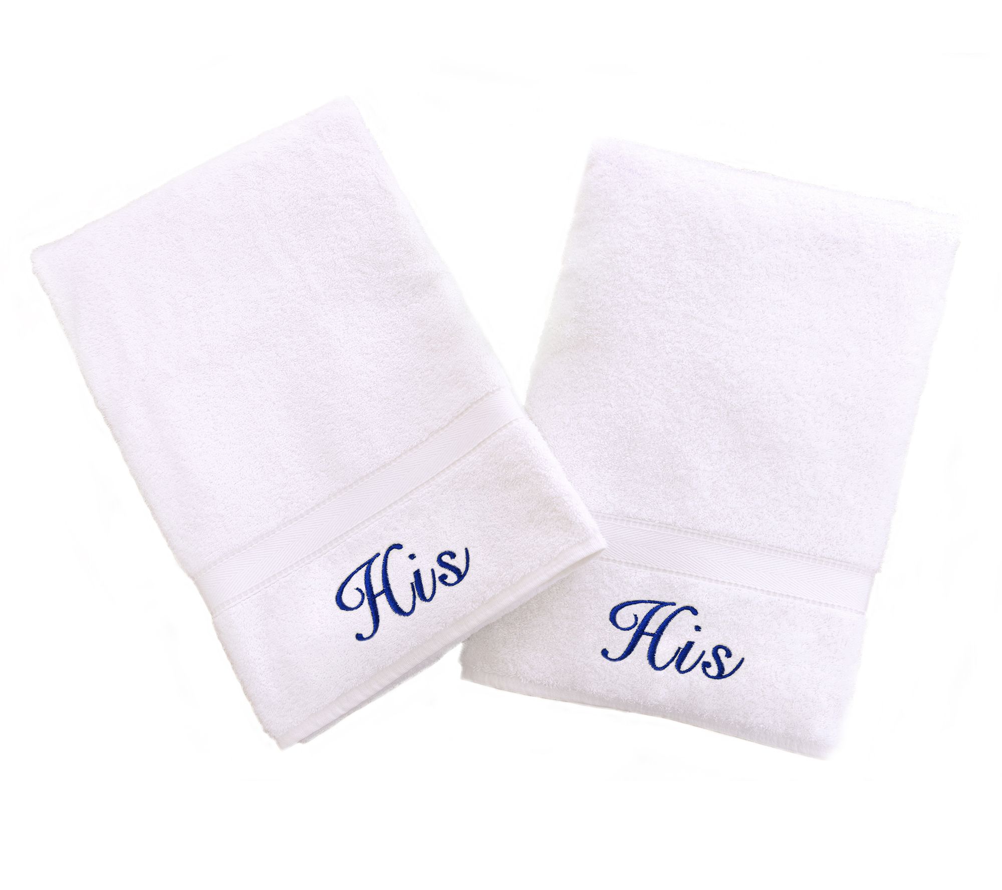Linum Home Textiles "His" and "His" 2-Piece Hand Towels