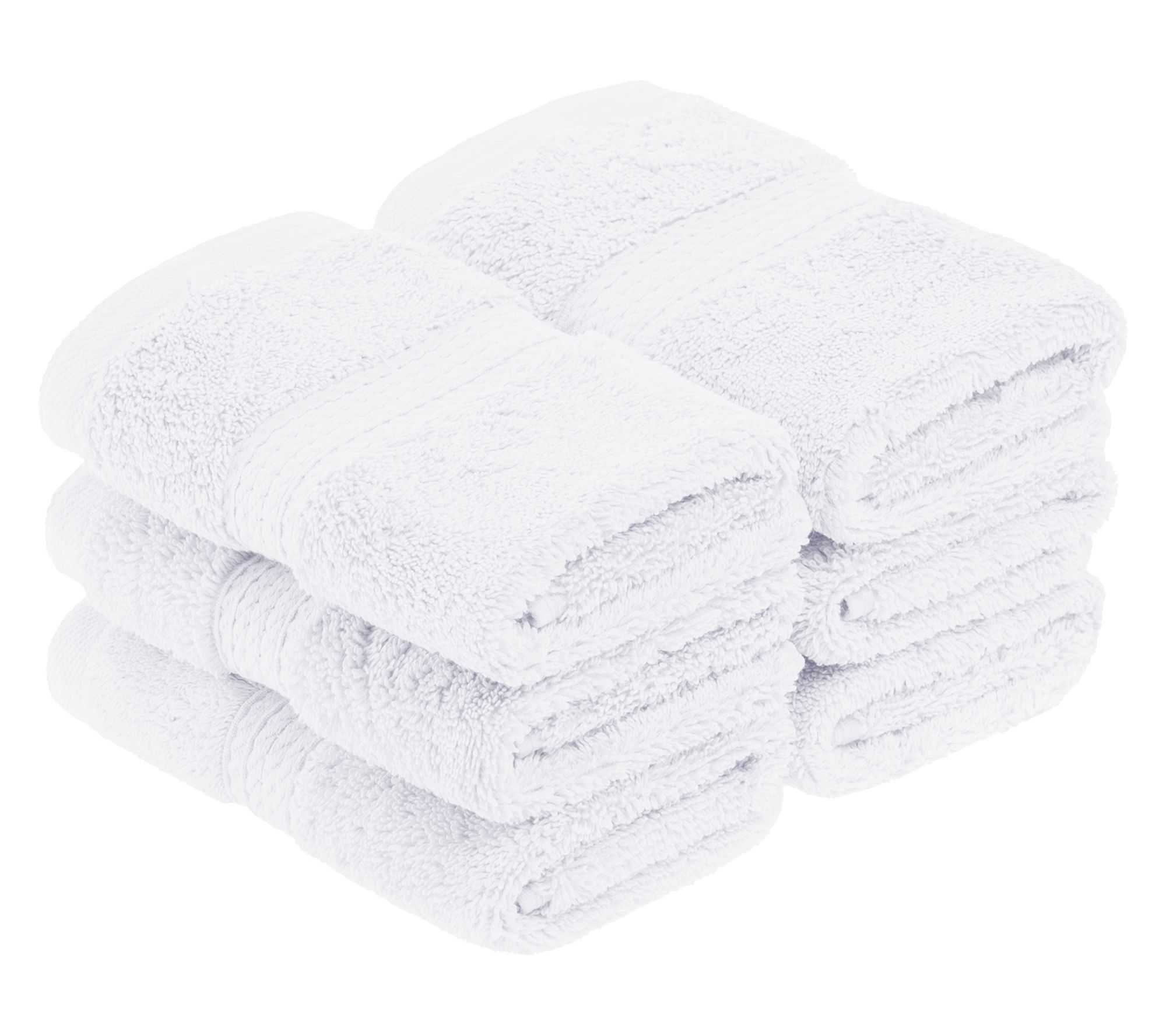Superior Egyptian Cotton 6 pc Absorbent Face Towel Set