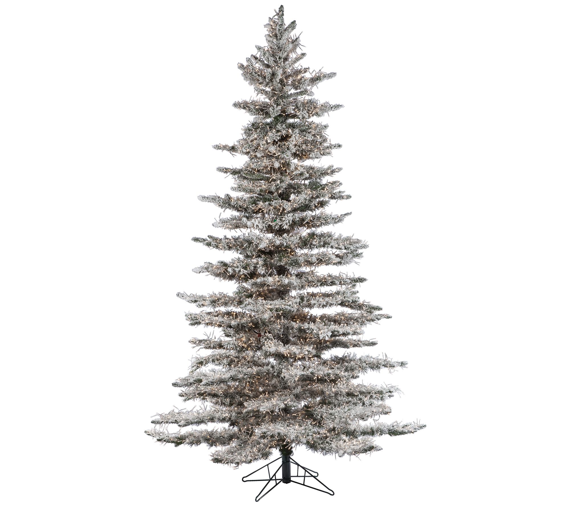 7.5Ft. Pre-Lit Flocked Wyoming Snow Pine by Gerson Co.
