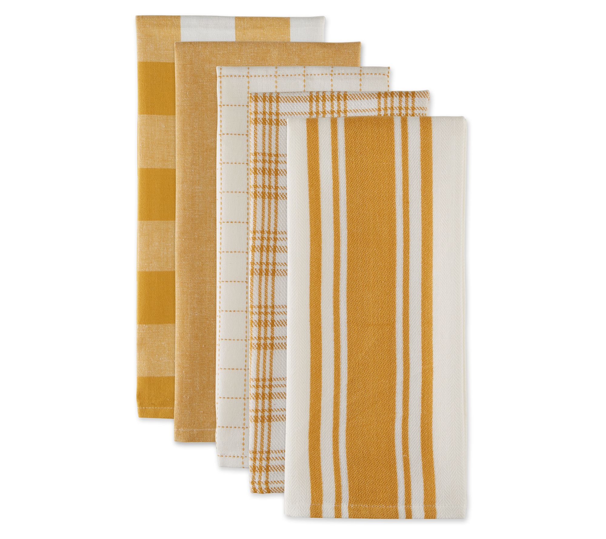 Design Imports Set of 5 Assorted Everyday Kitchn Towel