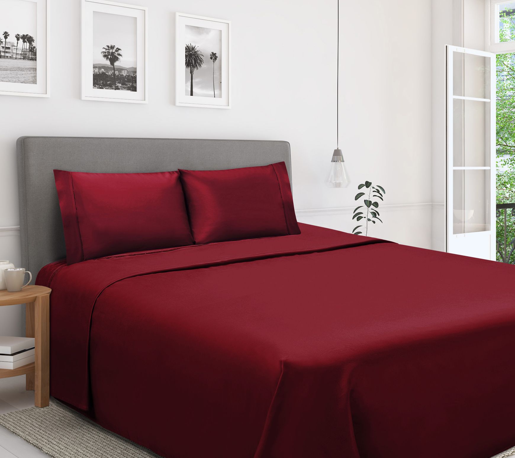 Superior 1200-TC Egyptian Cotton 4-Piece Sheetet Cal King