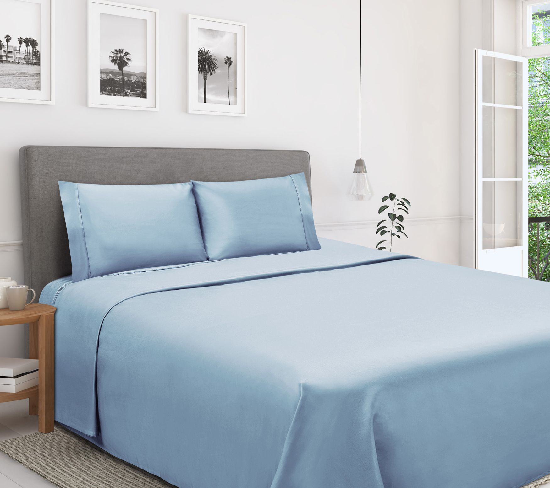 Superior 1200-TC Egyptian Cotton 4-Piece Sheetet Cal King