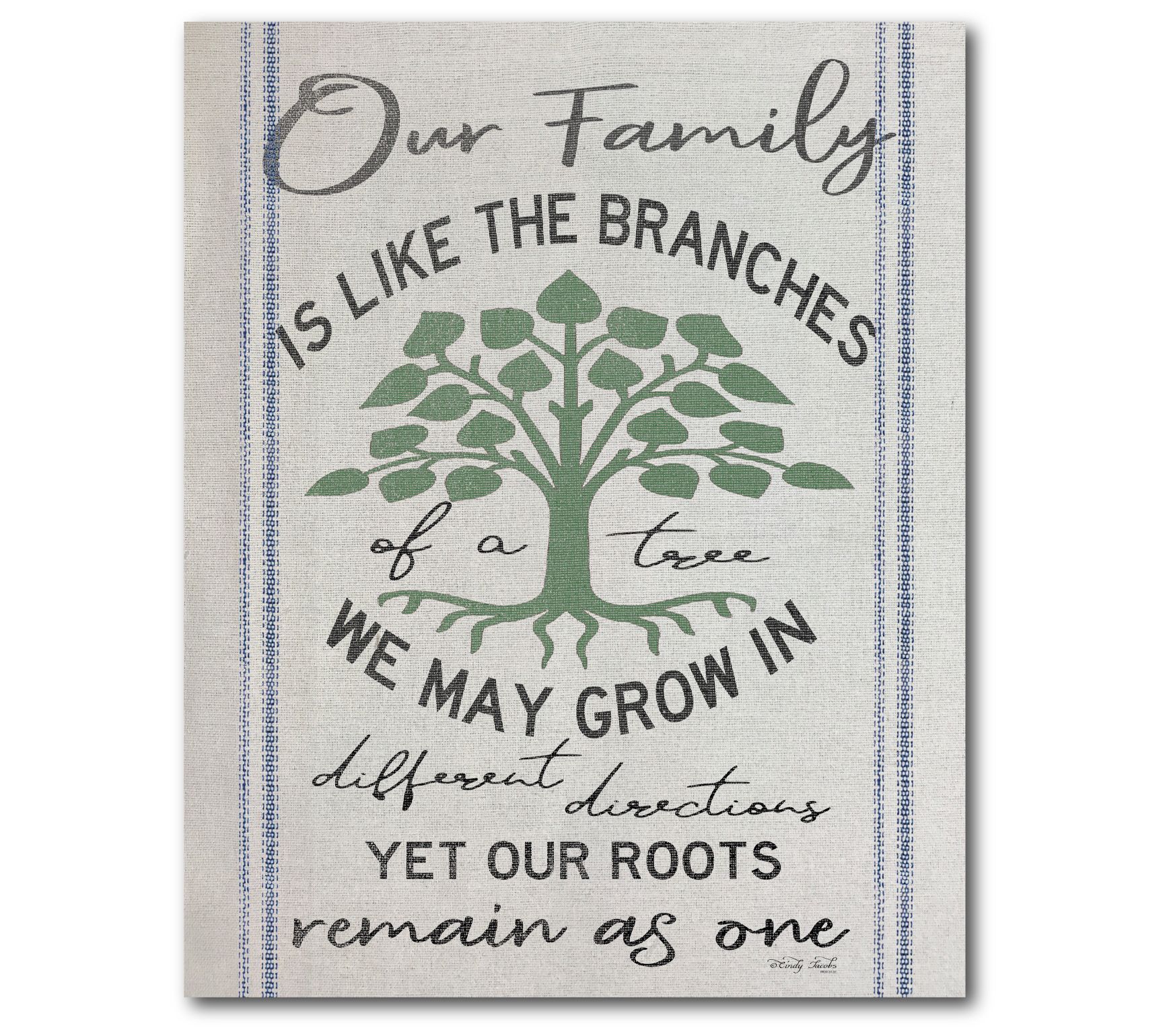 Courtside Market Family Tree 16x20 Canvas WallArt