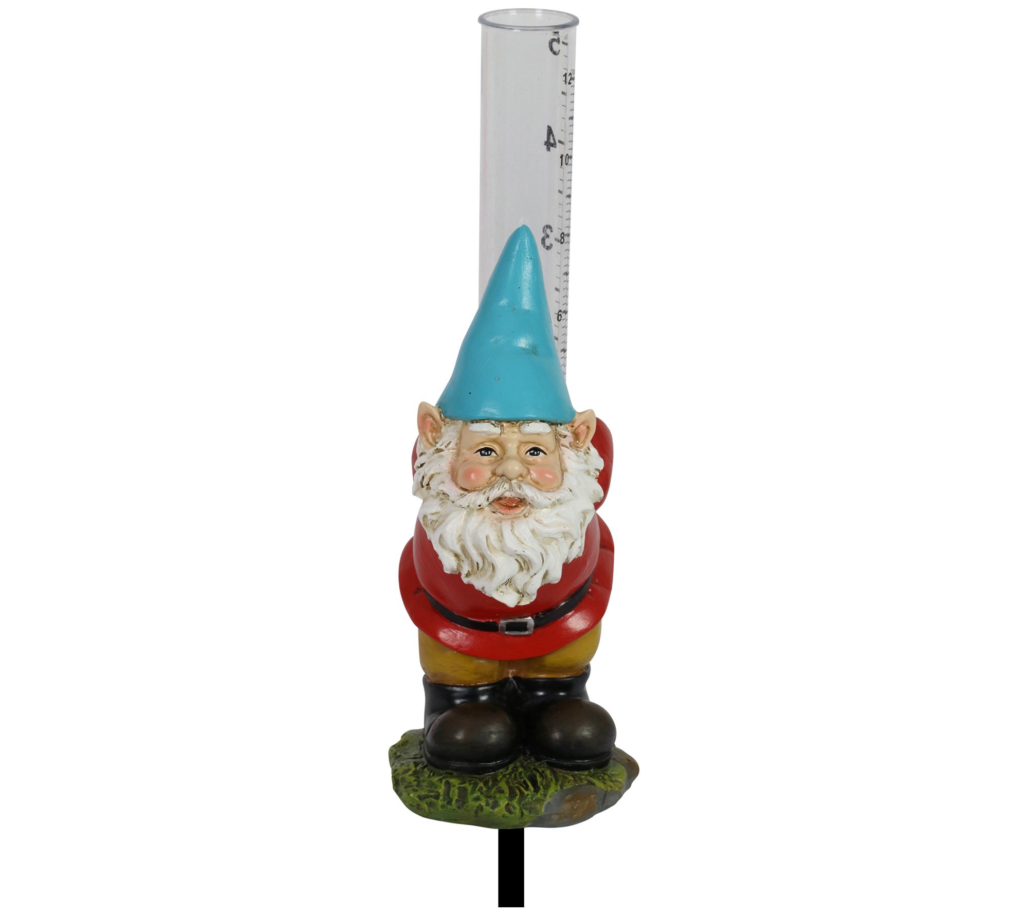 Exhart Rain Gauge Gnome Plant StakeBlue