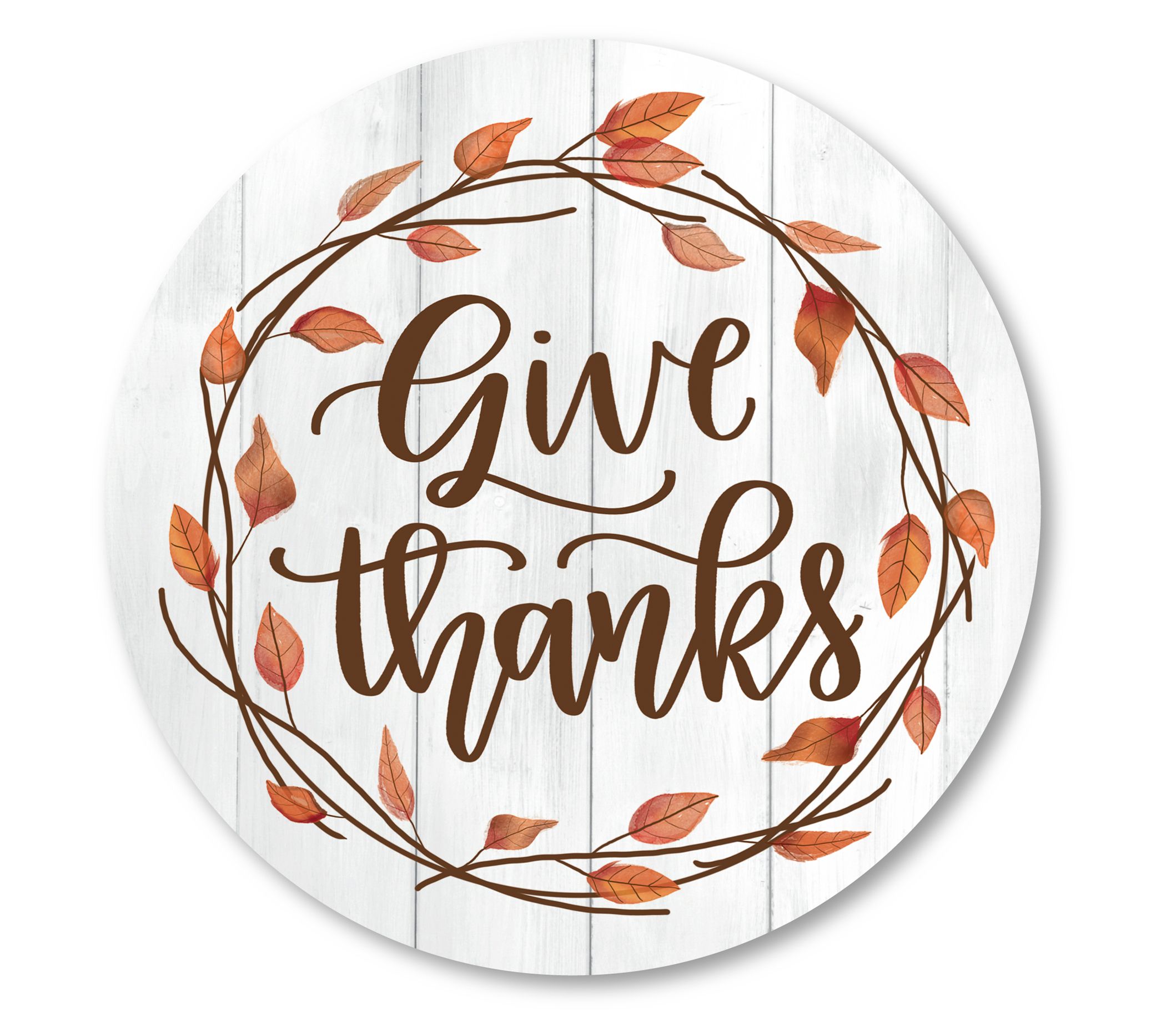 Courtside Market Give thanks 12" x 12" Circular Board