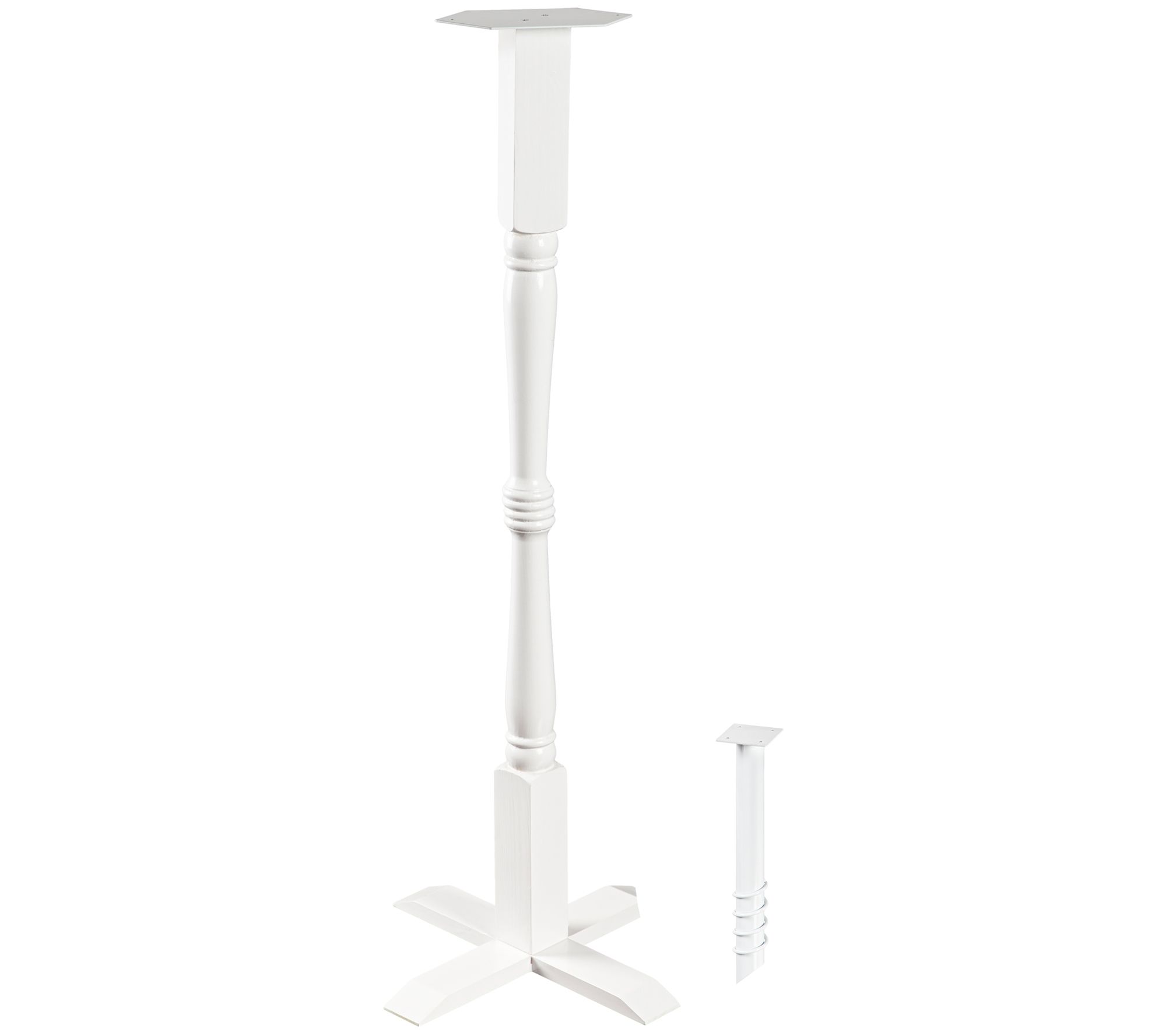 Evergreen Wood Pole For Birdhouse/Feeder with Ground Auger