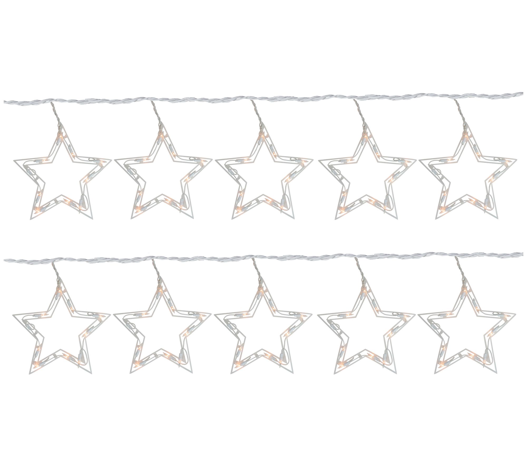 Northlight 100 Clear Twinkling Star Icicle Lights