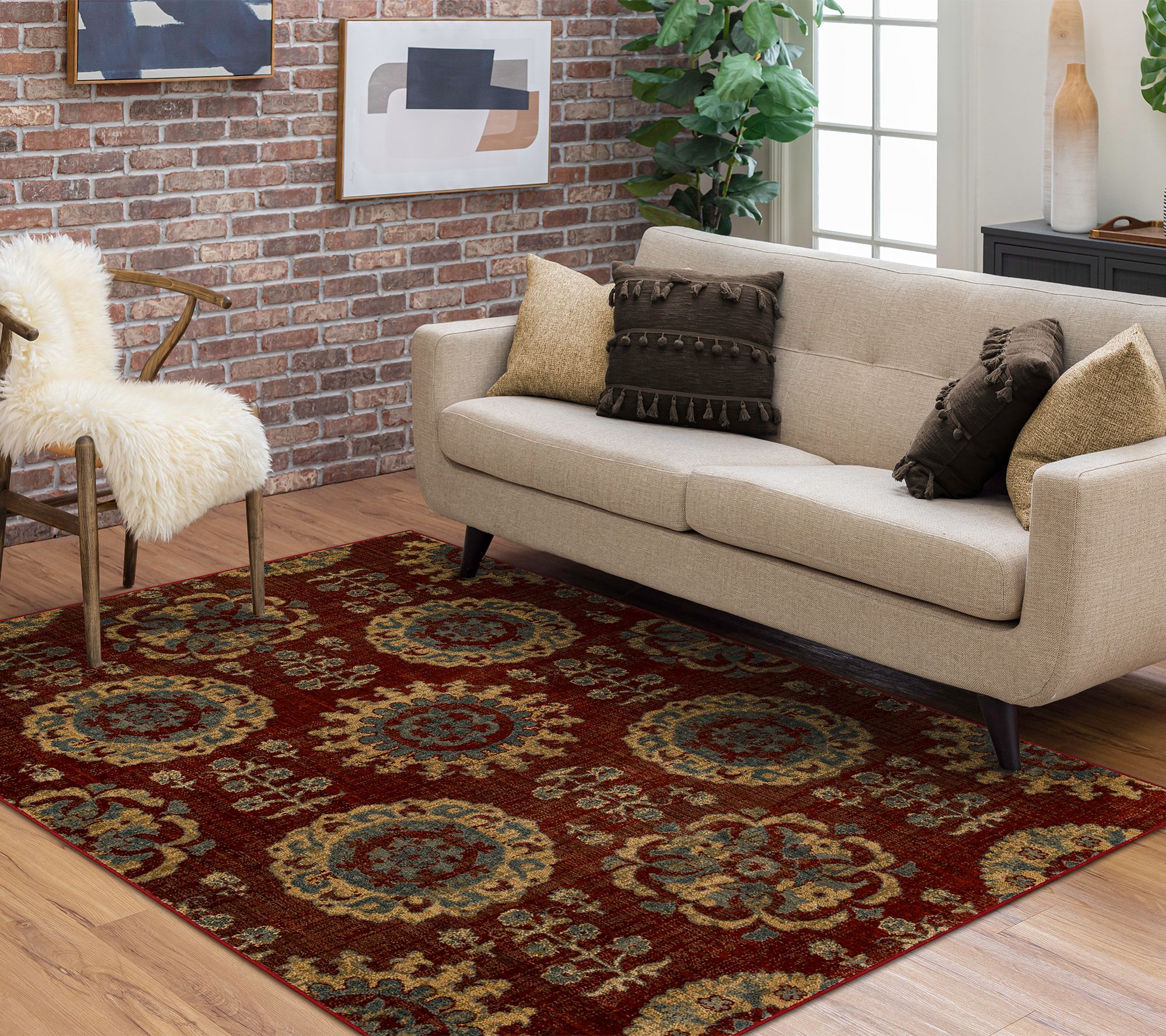 "As Is" Mohawk Belgravia Woven 5'3"x7'10" Area Rug