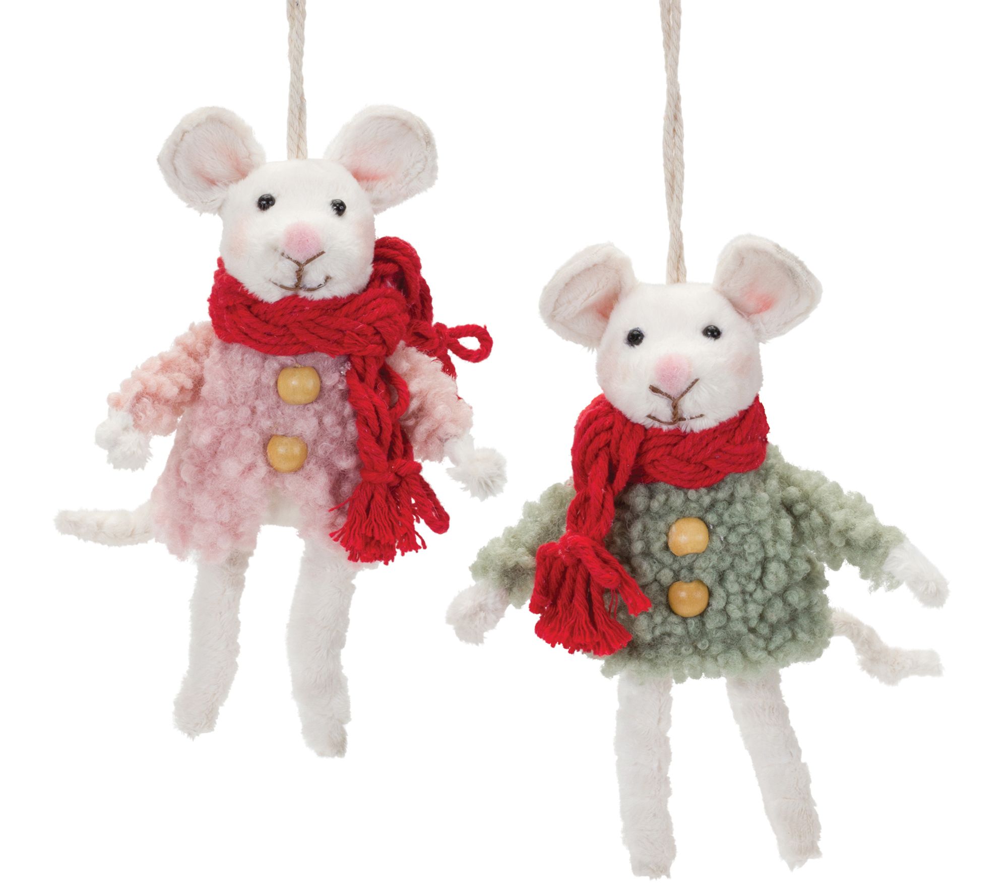 Melrose Winter Mouse Ornament (Set of 6)