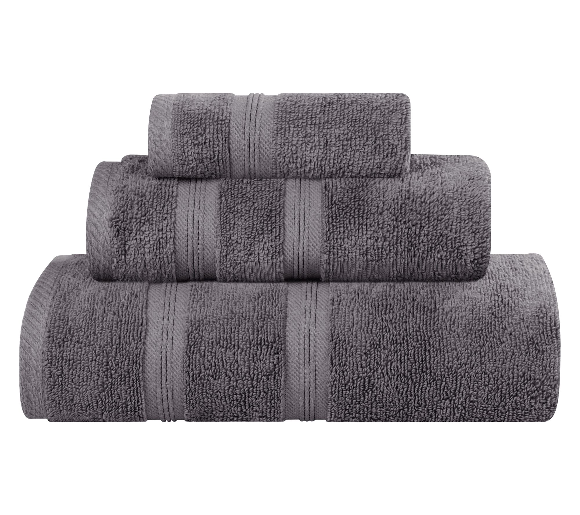 Superior Smart Dry Zero Twist Cotton 3-PC Plush  Towel Set