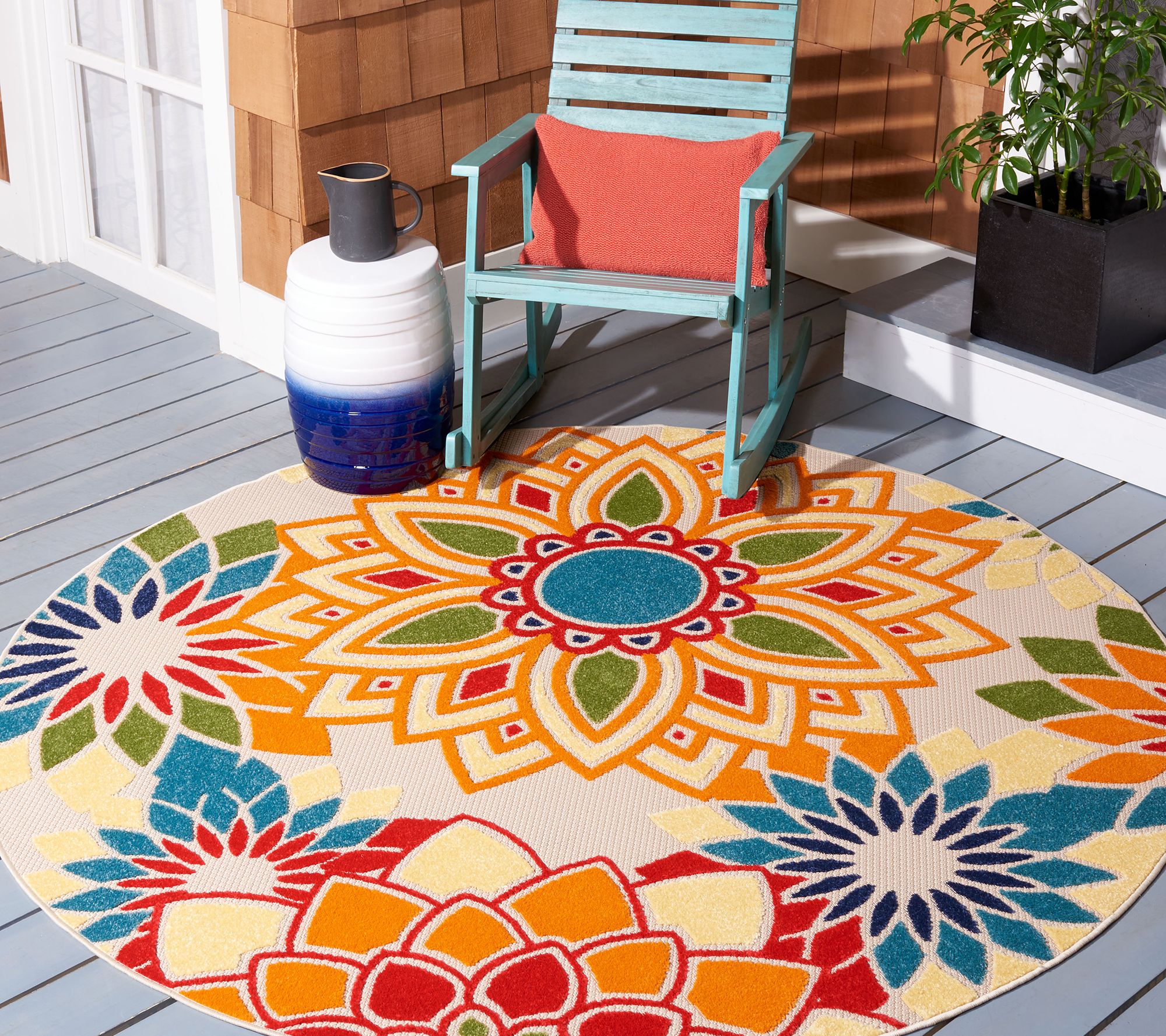 Safavieh Cabana 328  Series 5'-3" X 5'-3" Round