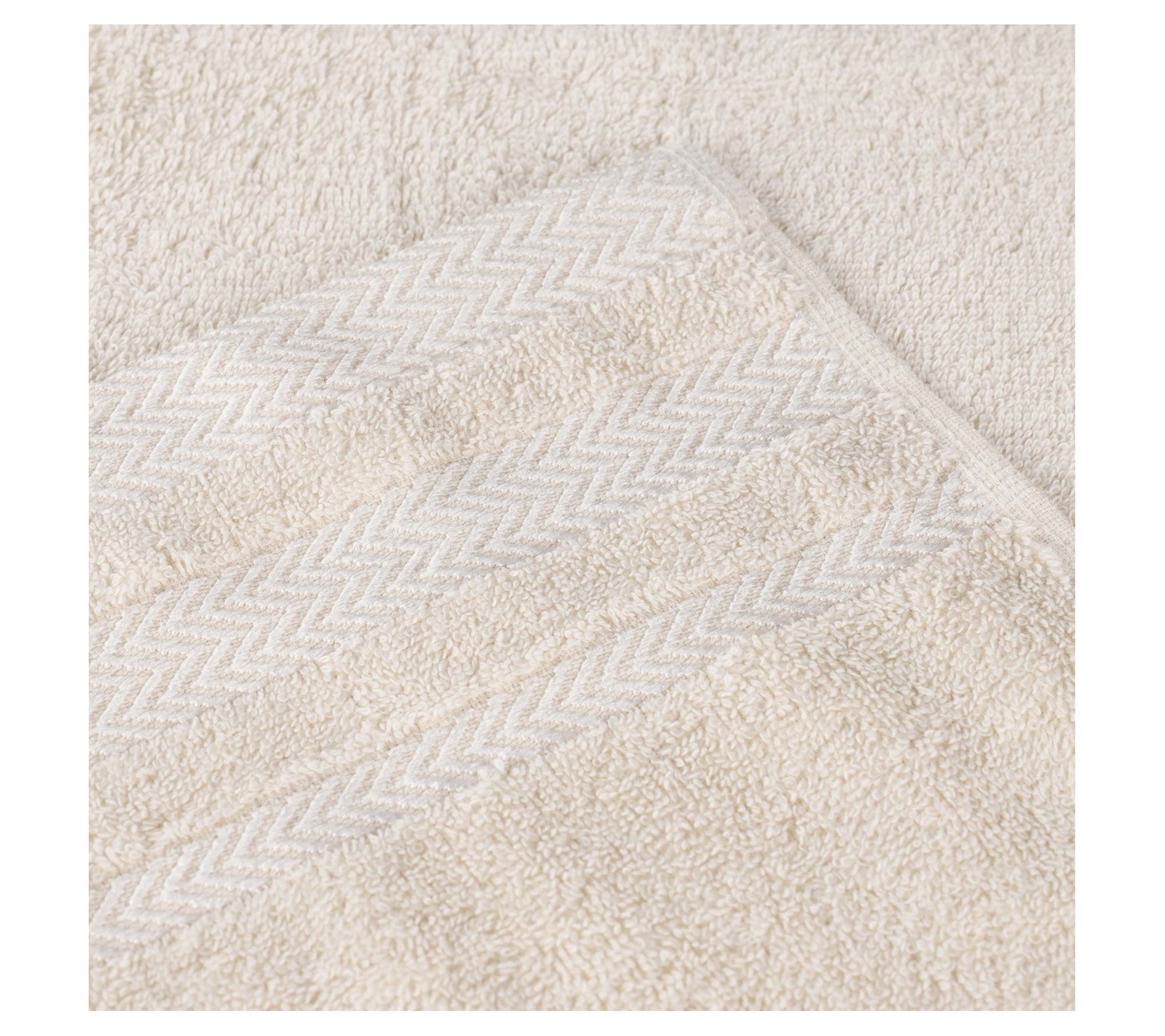 Superior 6pc Zero Twist Cotton Dobby Border Soft Towel Set ,Cranberry
