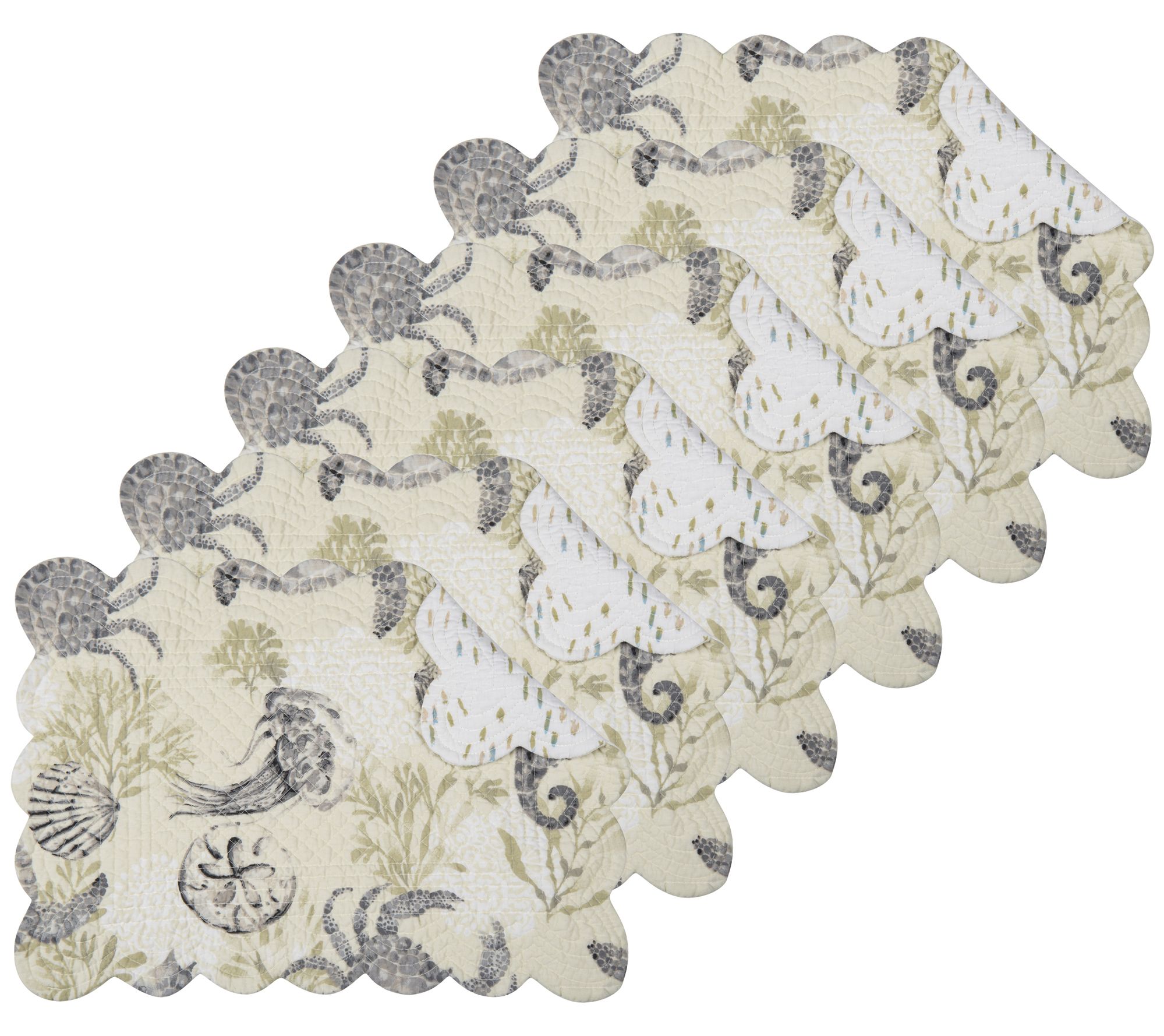 Cannon Set of 6 Beach Placemats by Valerie