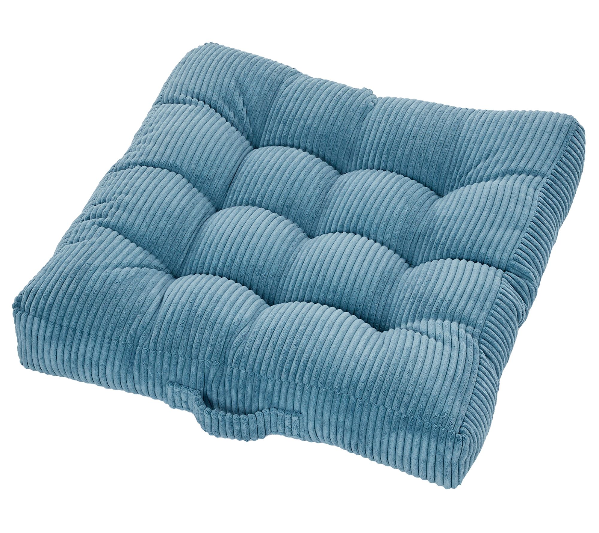 Sorra Home Indoor Corduroy Tufted Floor Pillowingle