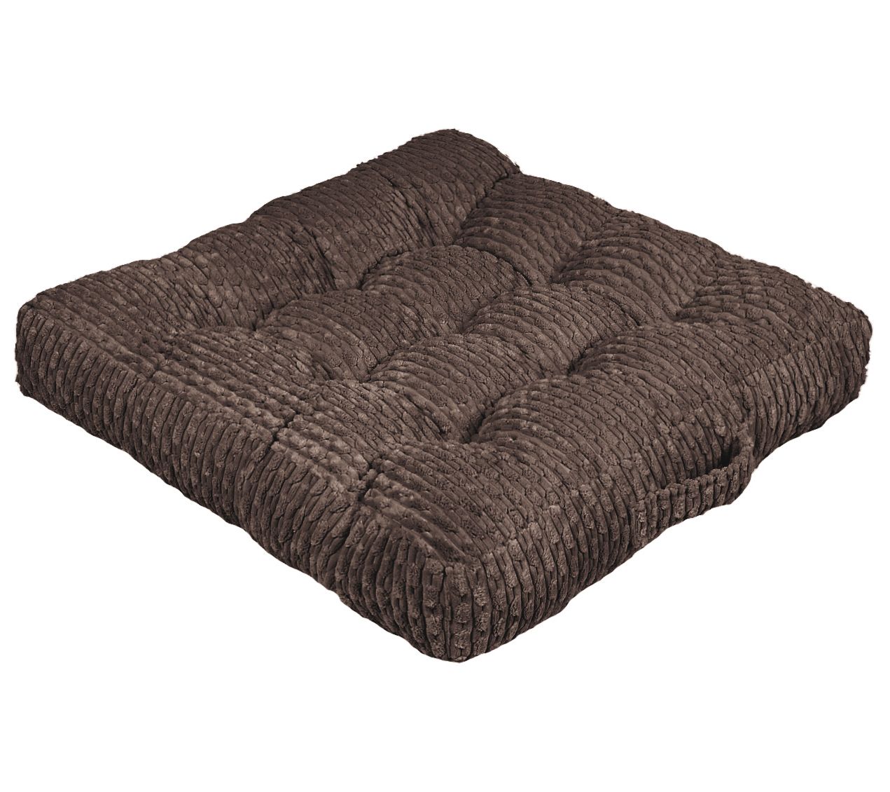 Sorra Home Indoor Corduroy Tufted Floor Pillowingle