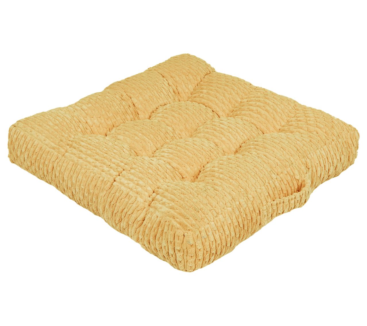 Sorra Home Indoor Corduroy Tufted Floor Pillowingle
