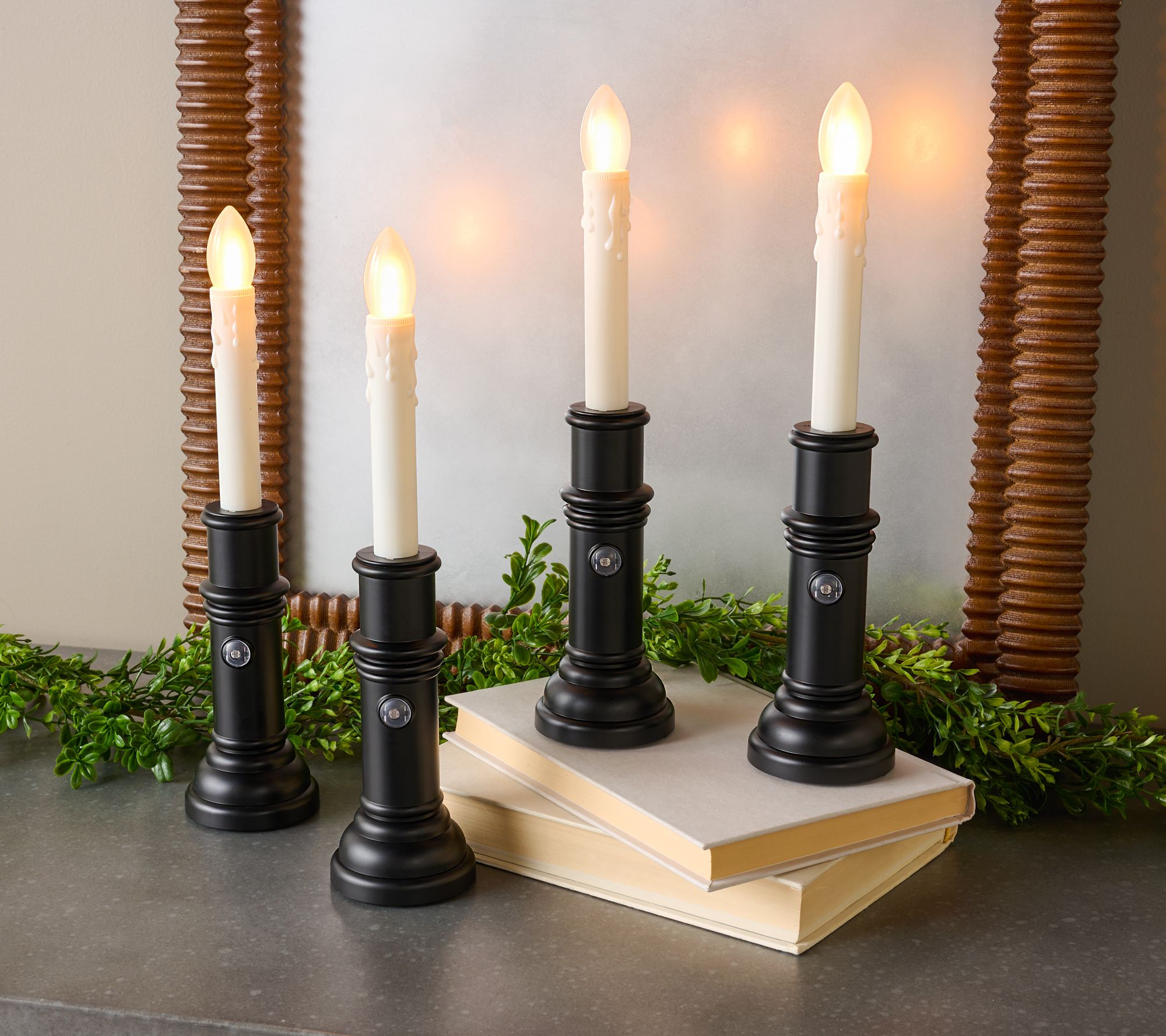 Bethlehem Lights (4) Pure Glow Premium Slim Window Candles
