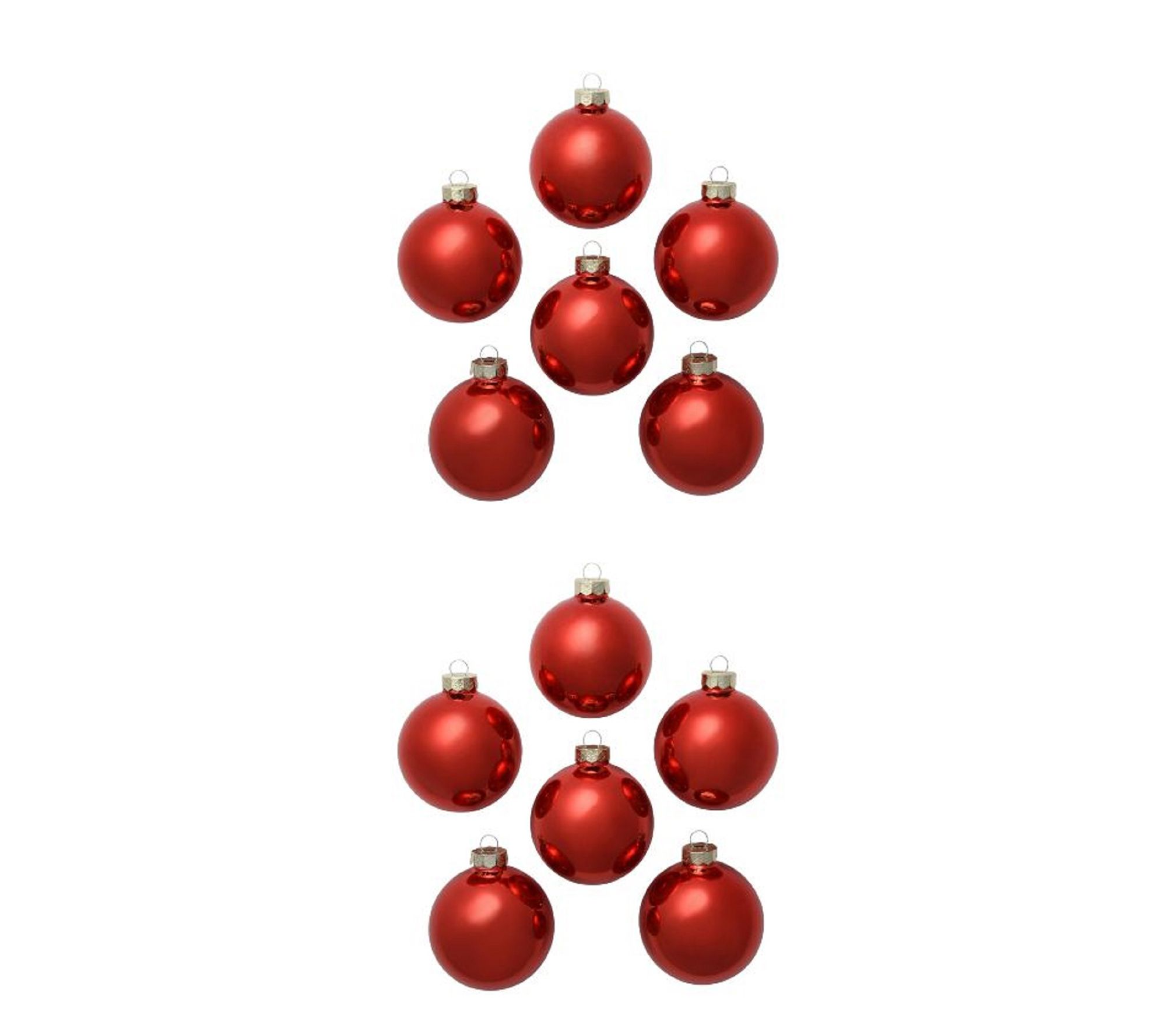 Whitehurst Set of (12) 2.75" Pearl Finish GlassOrnament