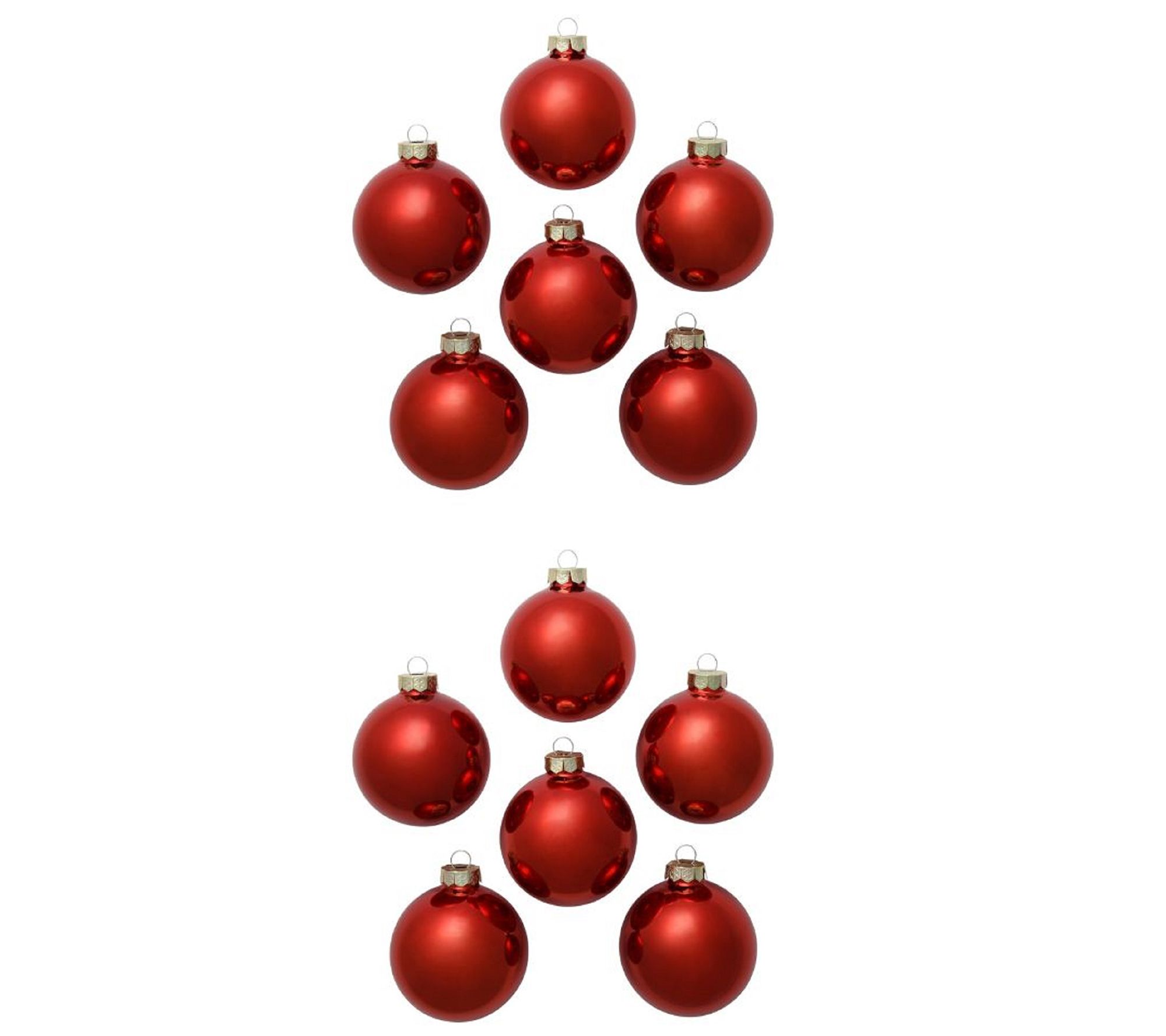 Whitehurst Set of (12) 2.75" Pearl Finish GlassOrnament