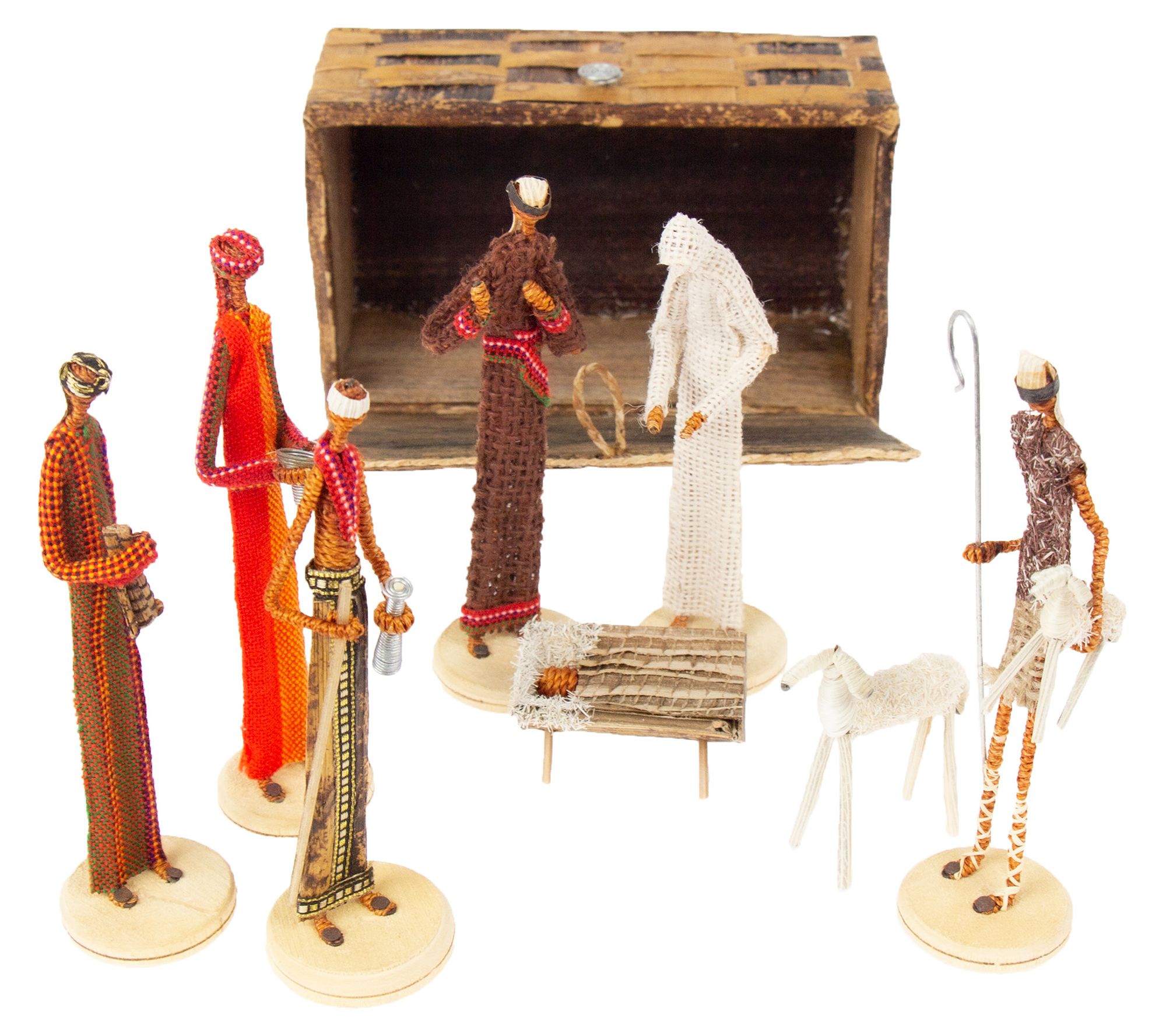 Maasai Banana Leaf Nativity Set