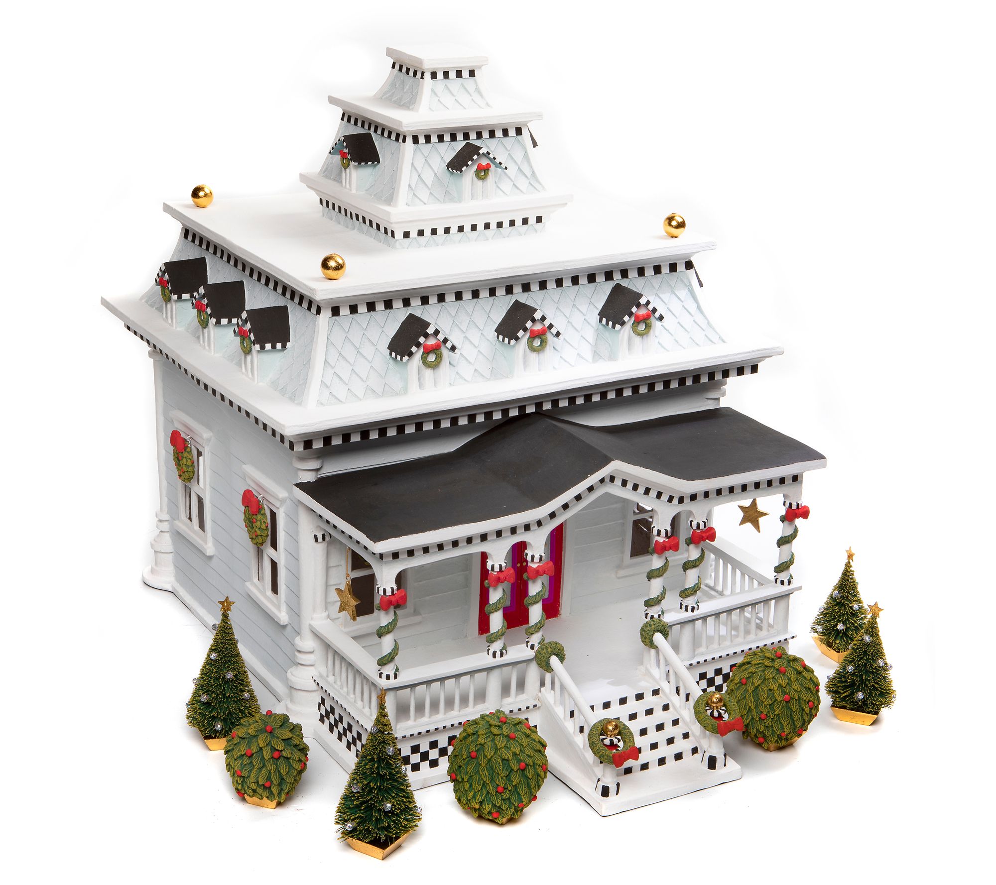 MacKenzie-Childs Caroler House Display