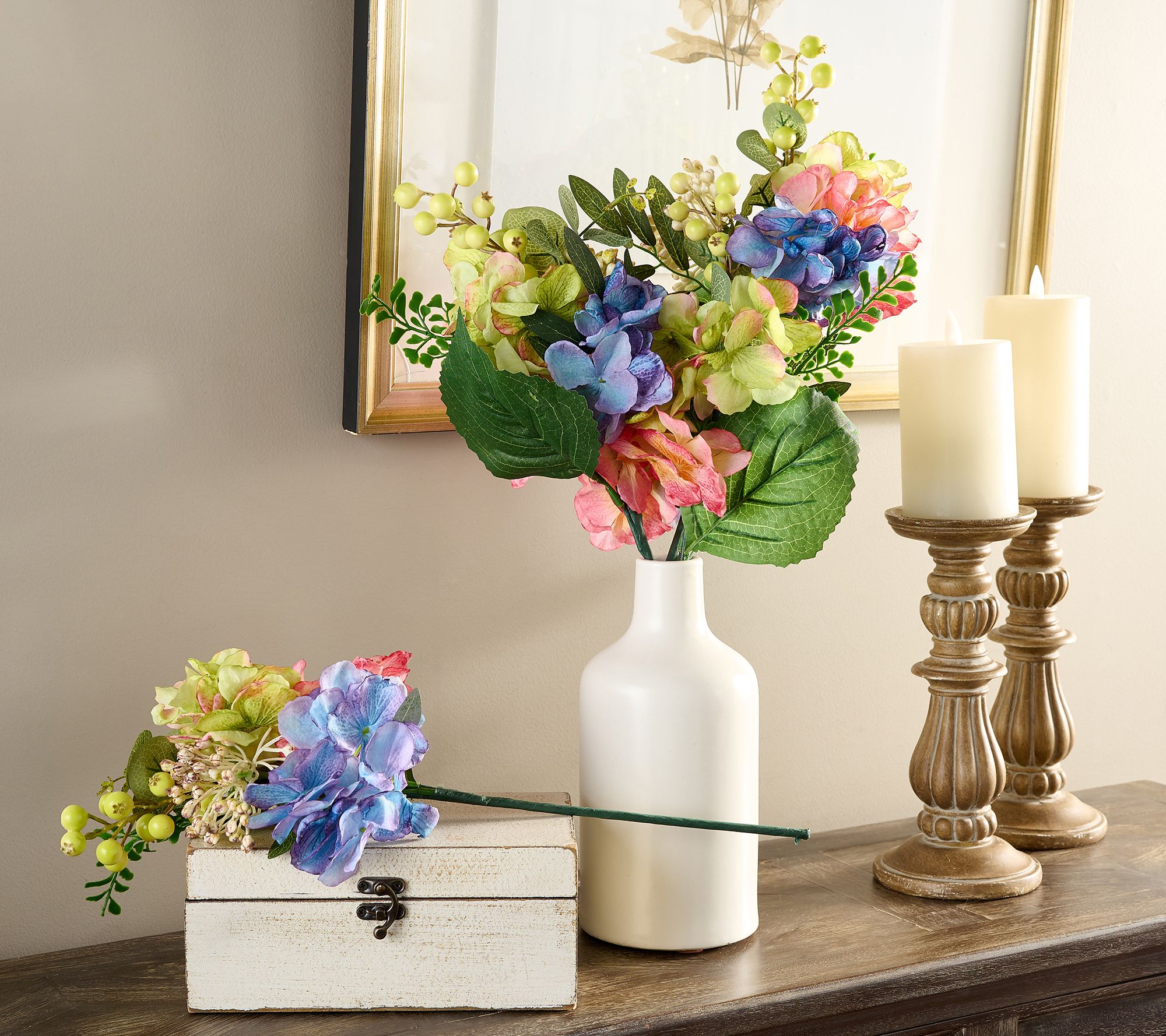 Set of 4 Shades of Spring Hydrangea Picks by Valerie