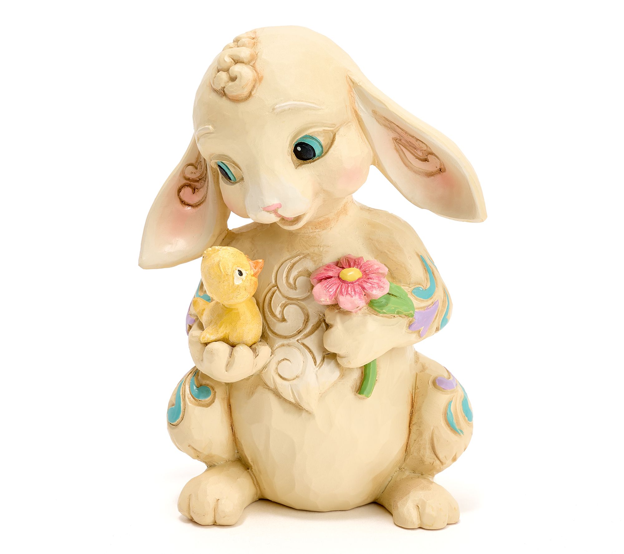 "As Is" Jim Shore Heartwood Creek 3.5" Bunny with Chick