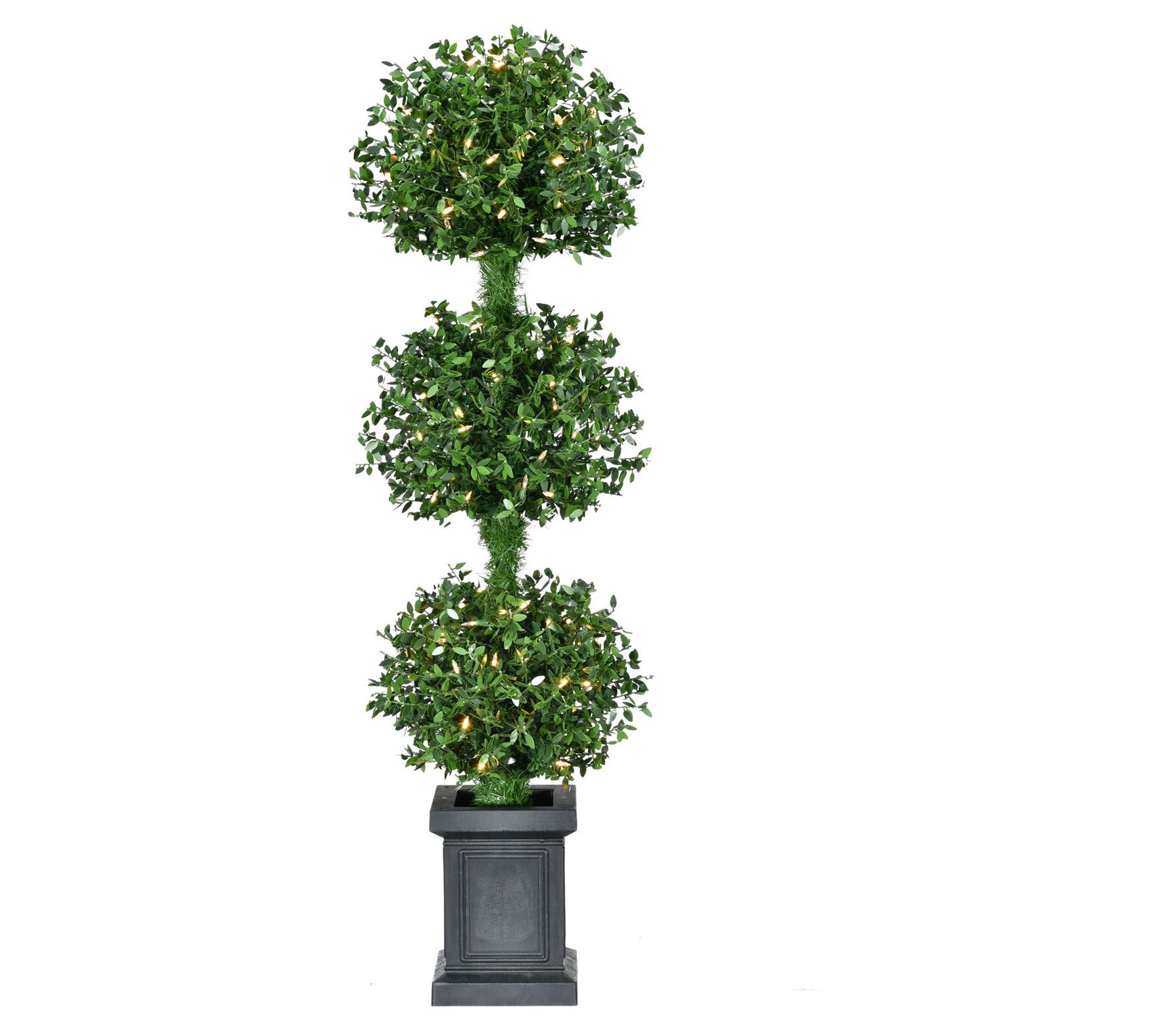 Fraser Hill Farm All Season 4-Ft. Boxwood 3-Ball Topiary