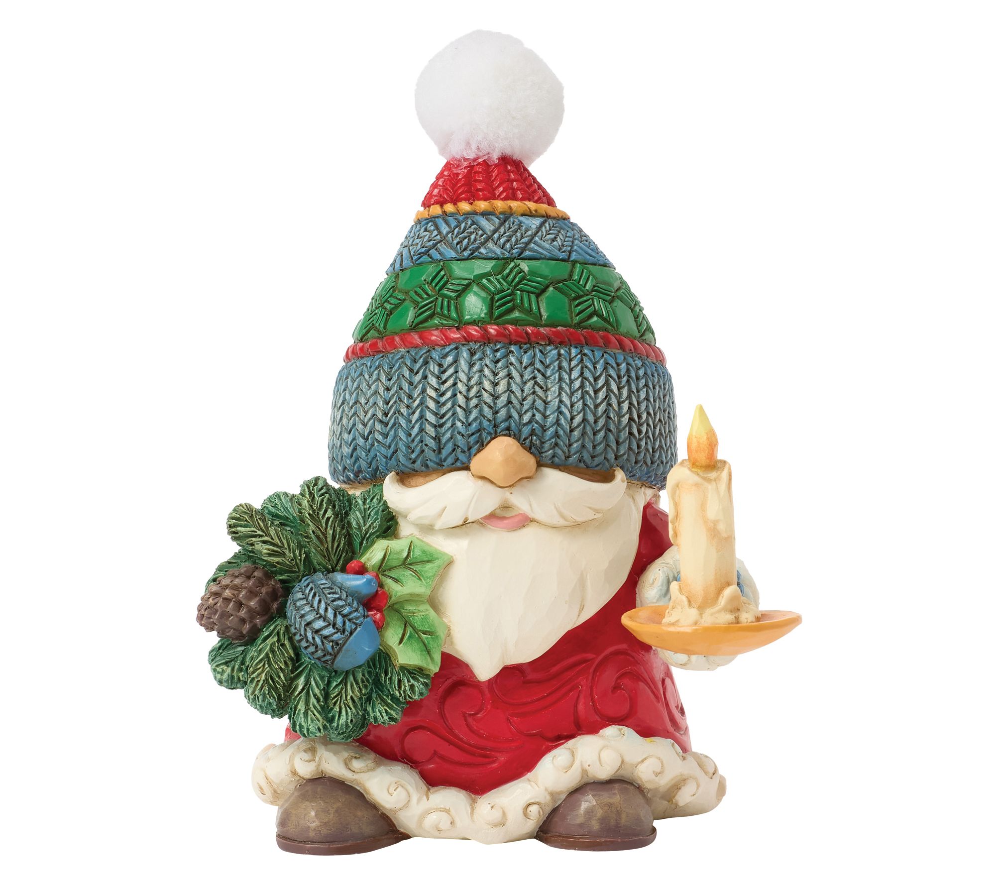 Jim Shore Heartwood Creek Gnome Chamber CandleFigurine  4.3"