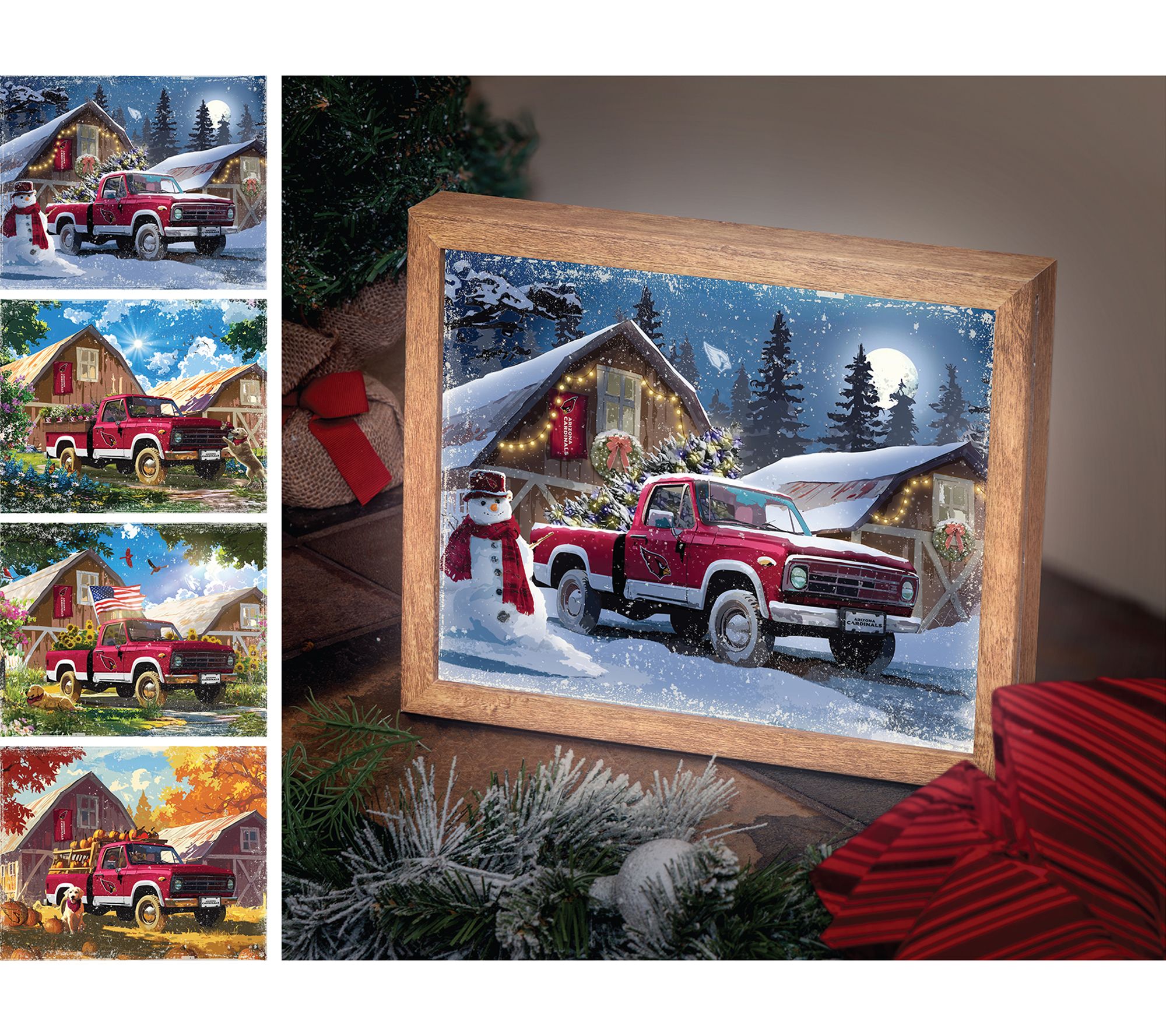  Sporticulture NFL LED Lite Box Four Seasons Art