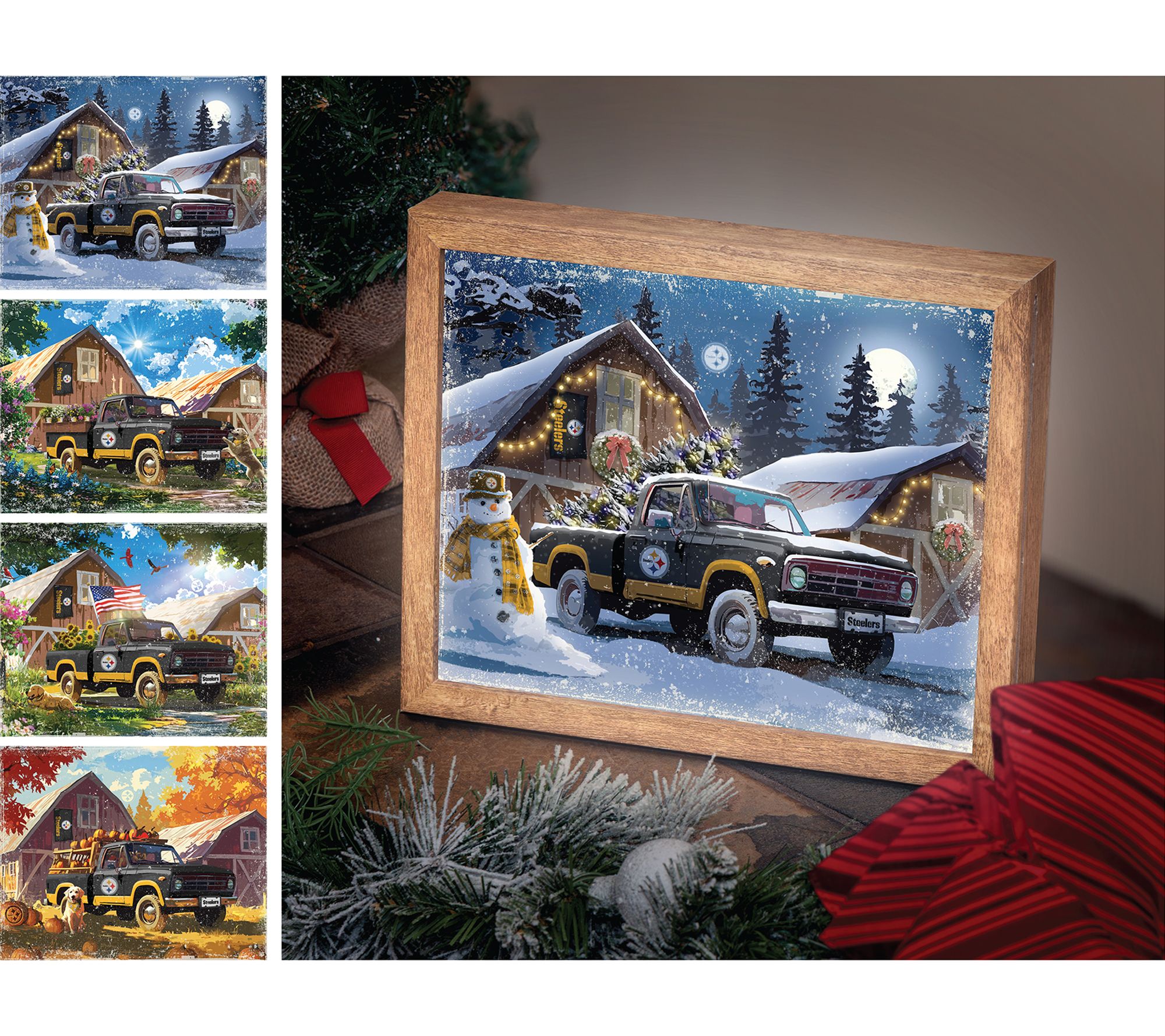 Sporticulture NFL LED Lite Box Four Seasons Art