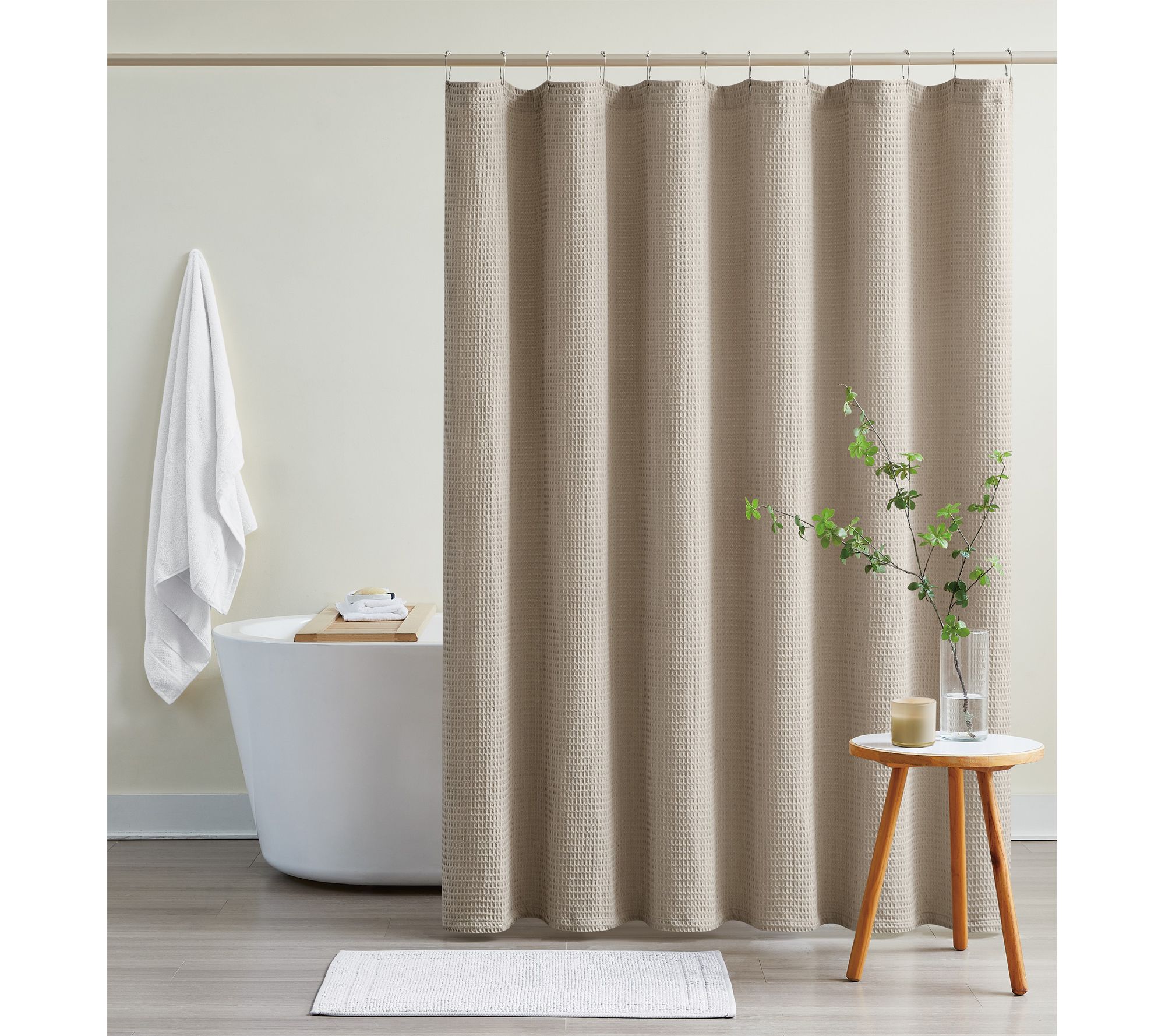 Cannon Heritage Cotton Waffle Shower Curtain