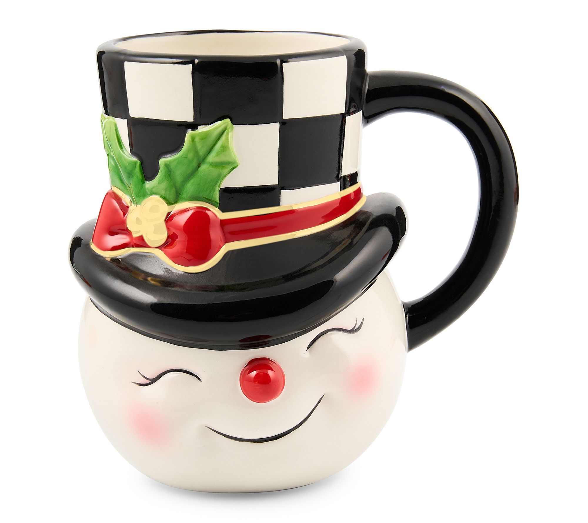 MacKenzie- Childs Nostalgia Snowman 20oz Mug
