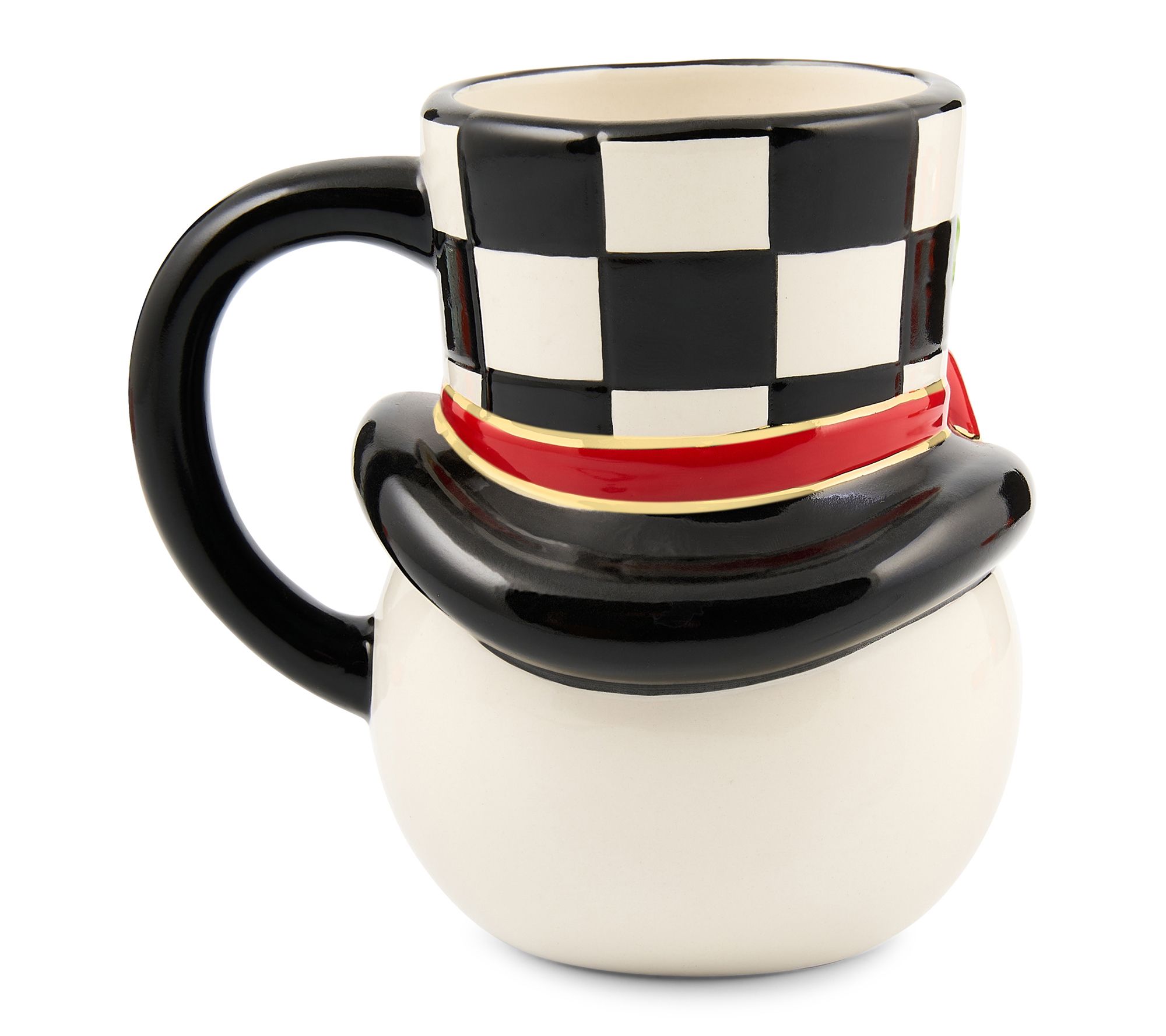 MacKenzie- Childs Nostalgia Snowman 20oz Mug - QVC.com